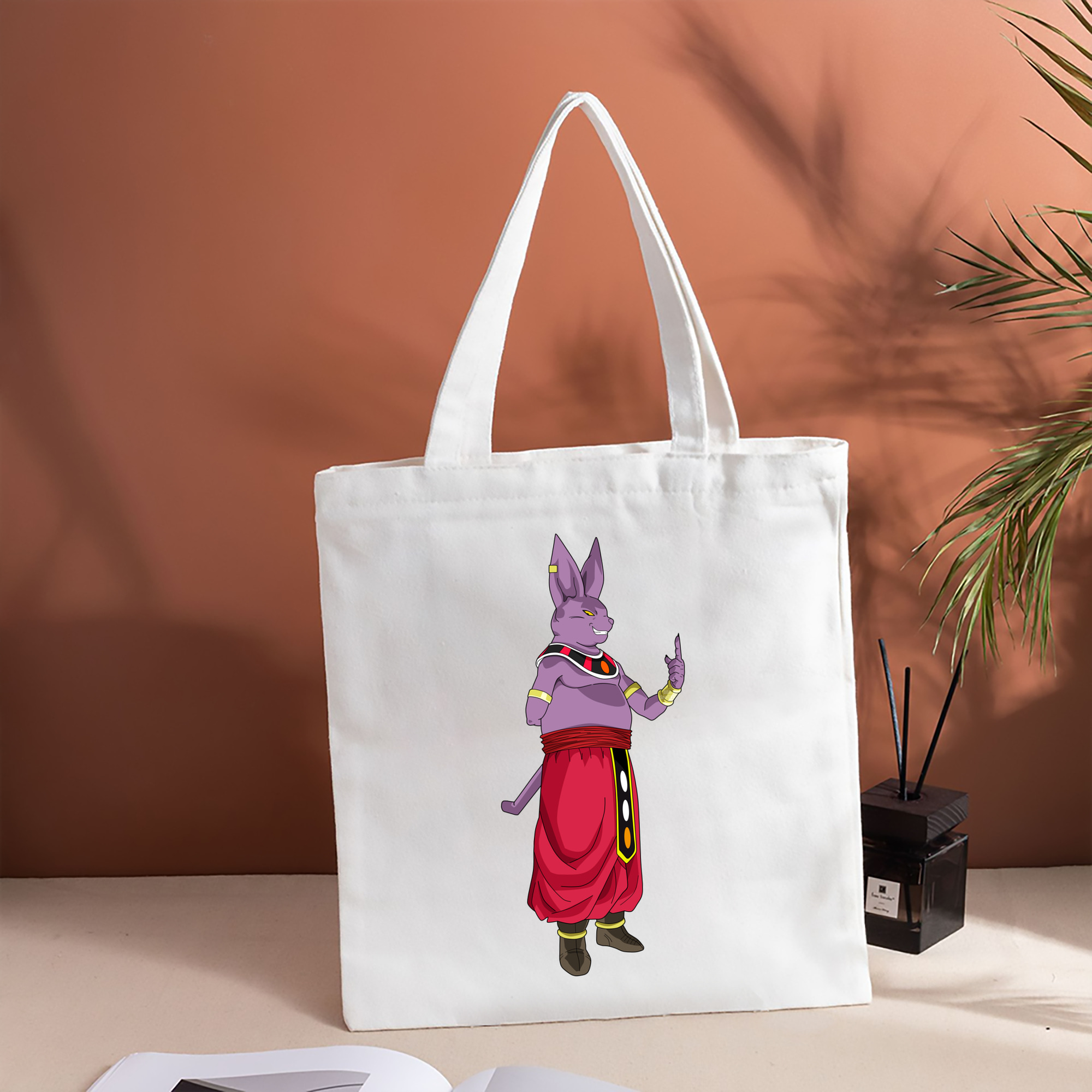 ドラゴンボール シャンパ DRAGON BALL Champa 縦型キャンバス生地手提げバッグ　トートバッグ