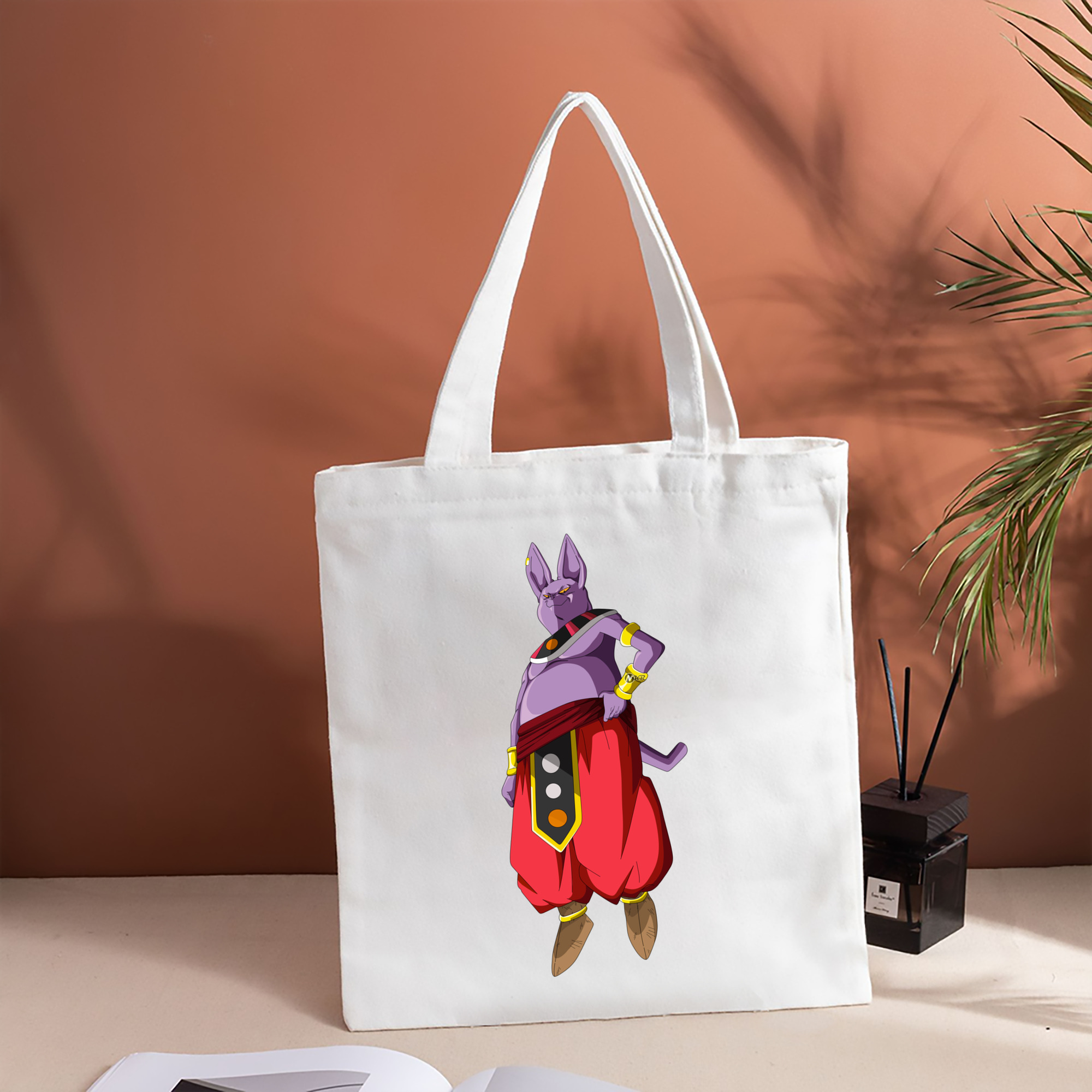 ドラゴンボール シャンパ DRAGON BALL Champa 縦型キャンバス生地手提げバッグ　トートバッグ