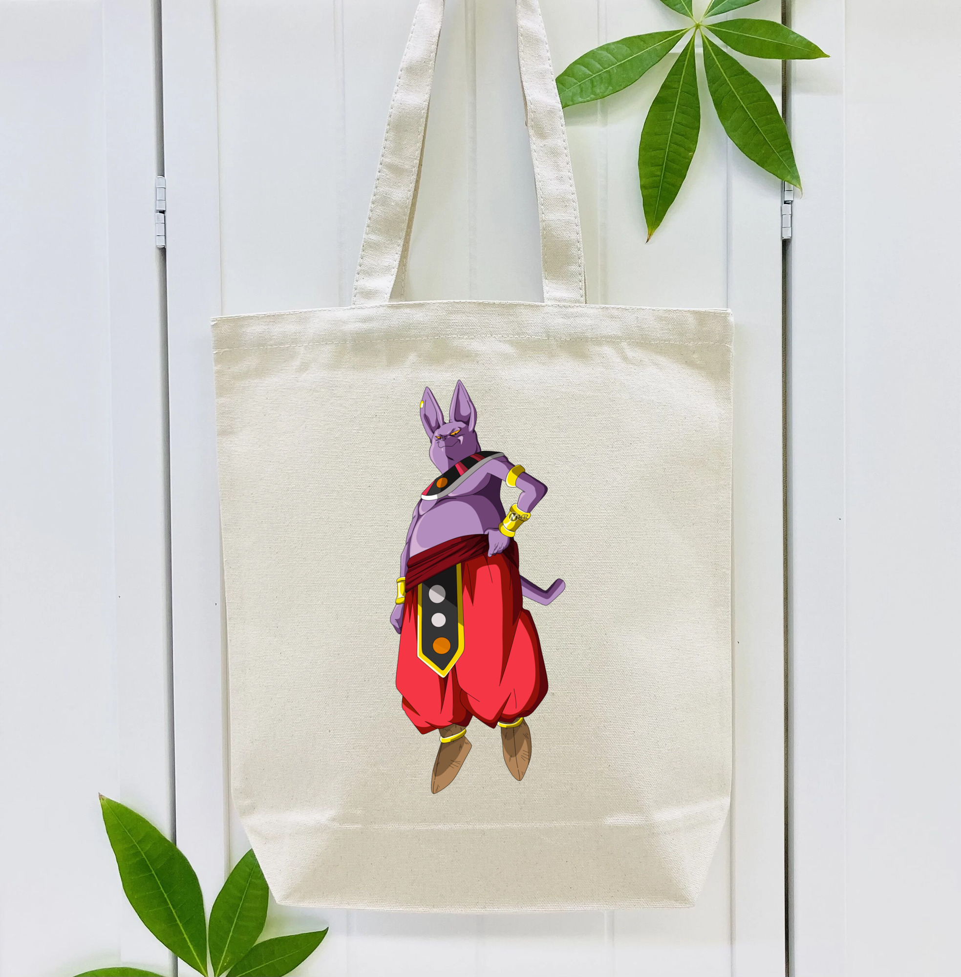 ドラゴンボール シャンパ DRAGON BALL Champa 縦型キャンバス生地手提げバッグ　トートバッグ