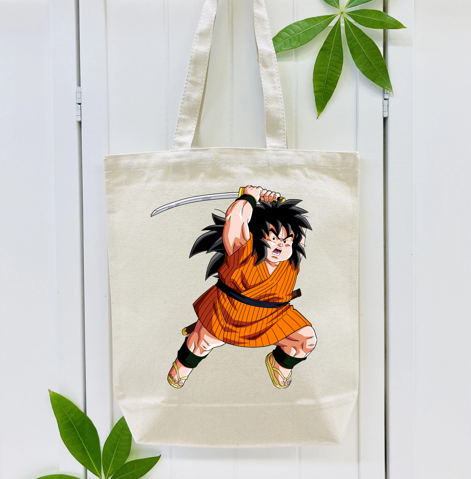ドラゴンボール やじろべえ DRAGON BALL Yajirobe 縦型キャンバス生地手提げバッグ　トートバッグ
