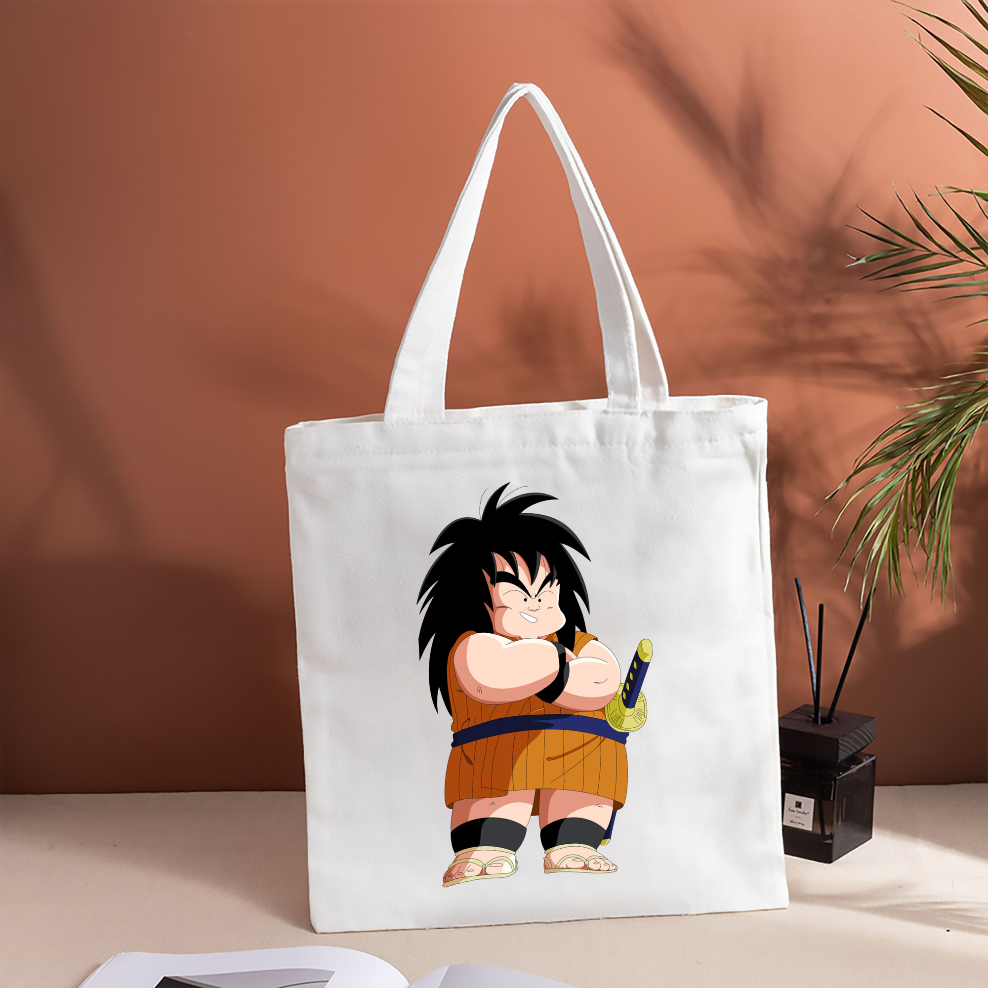 ドラゴンボール やじろべえ DRAGON BALL Yajirobe 縦型キャンバス生地手提げバッグ　トートバッグ