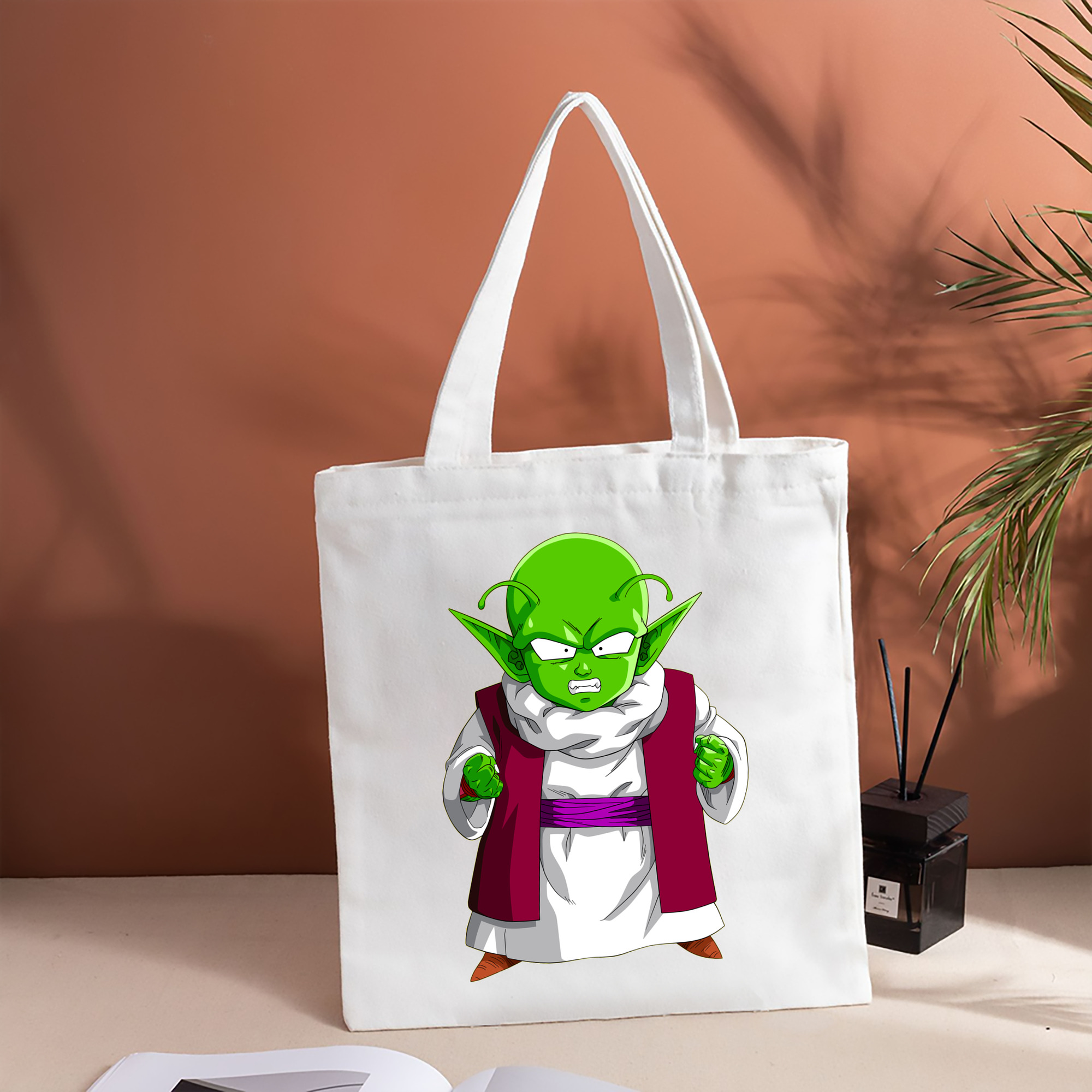 ドラゴンボール ピッコロ DRAGON BALL Piccolo 縦型キャンバス生地手提げバッグ　トートバッグ