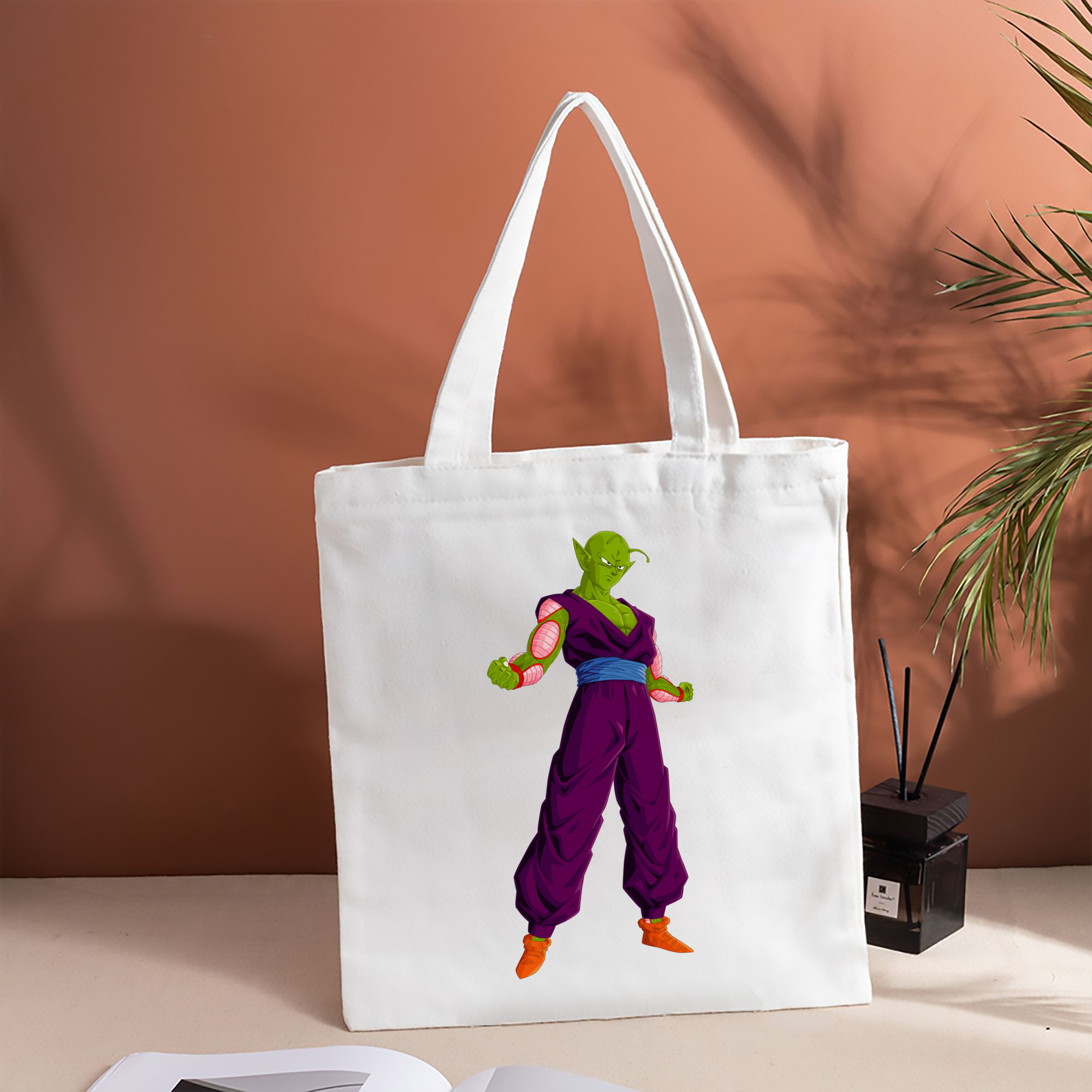 ドラゴンボール ピッコロ DRAGON BALL Piccolo 縦型キャンバス生地手提げバッグ　トートバッグ