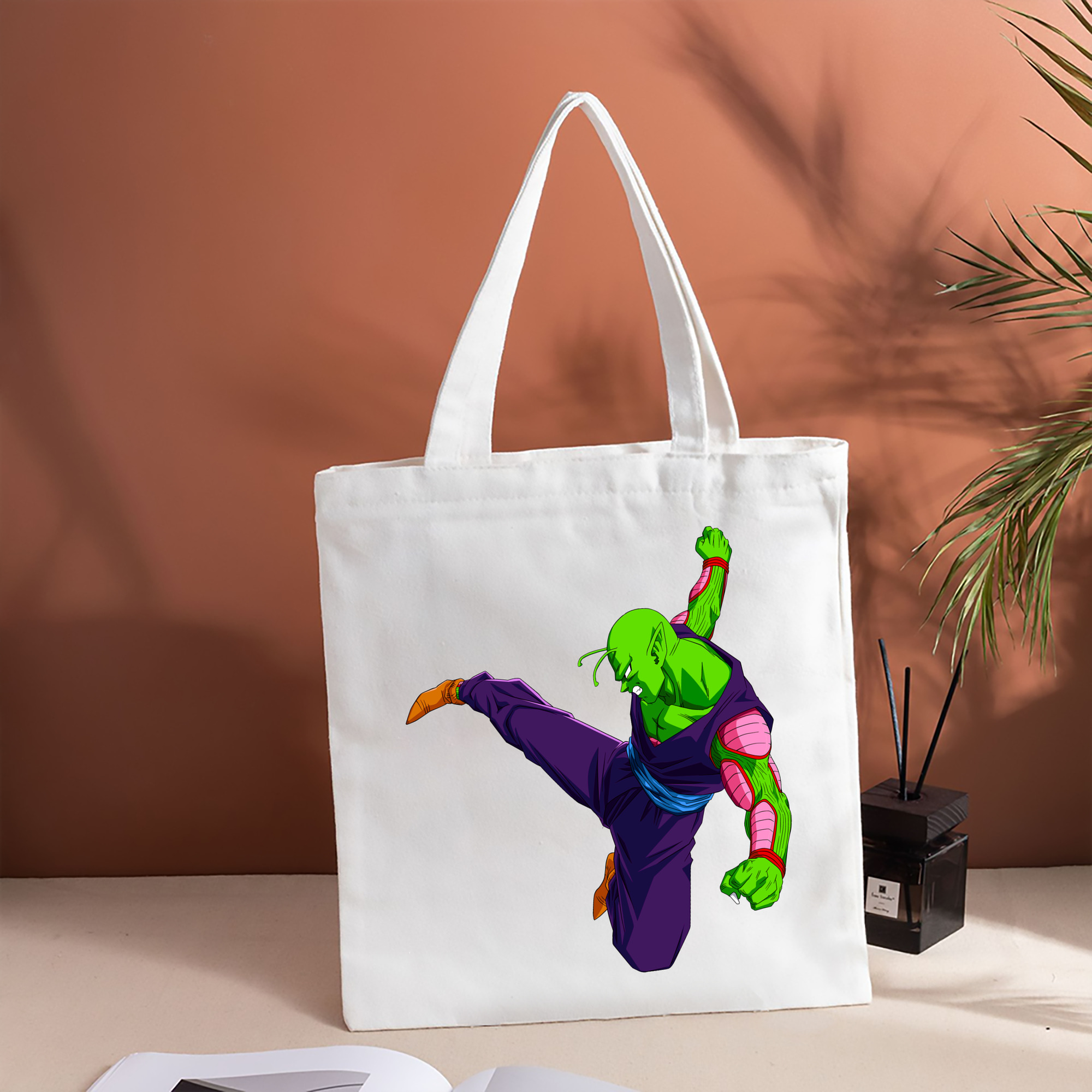 ドラゴンボール ピッコロ DRAGON BALL Piccolo 縦型キャンバス生地手提げバッグ　トートバッグ