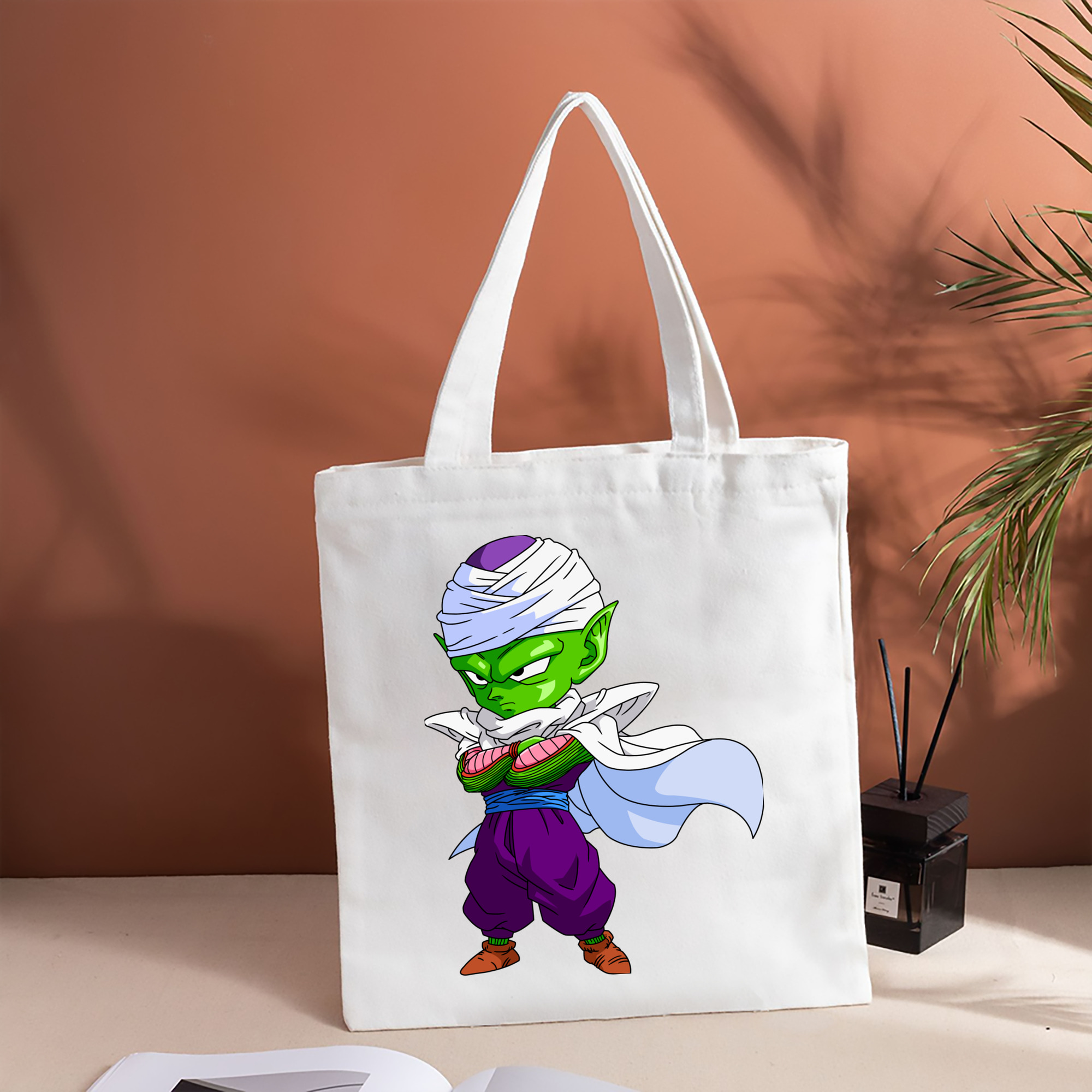 ドラゴンボール ピッコロ DRAGON BALL Piccolo 縦型キャンバス生地手提げバッグ　トートバッグ