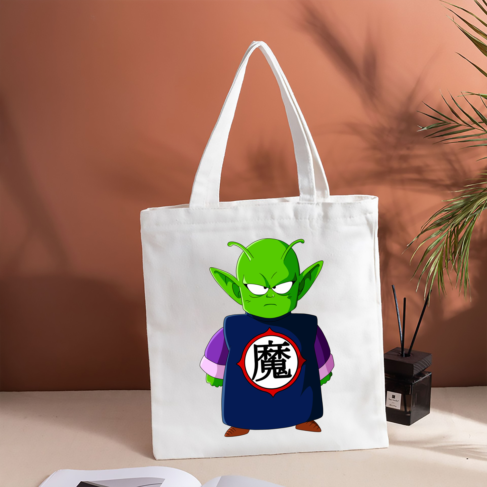 ドラゴンボール ピッコロ DRAGON BALL Piccolo 縦型キャンバス生地手提げバッグ　トートバッグ