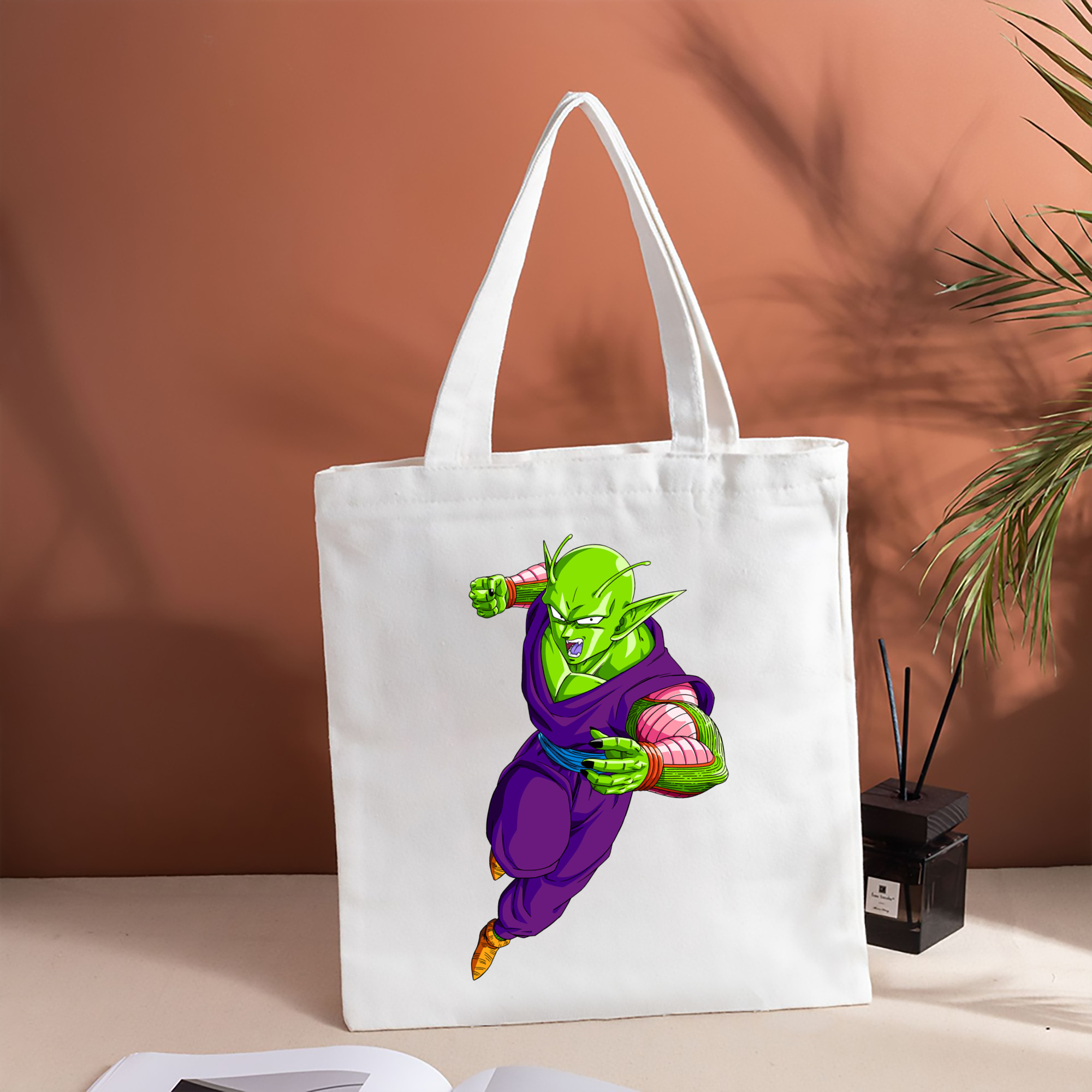 ドラゴンボール ピッコロ DRAGON BALL Piccolo 縦型キャンバス生地手提げバッグ　トートバッグ
