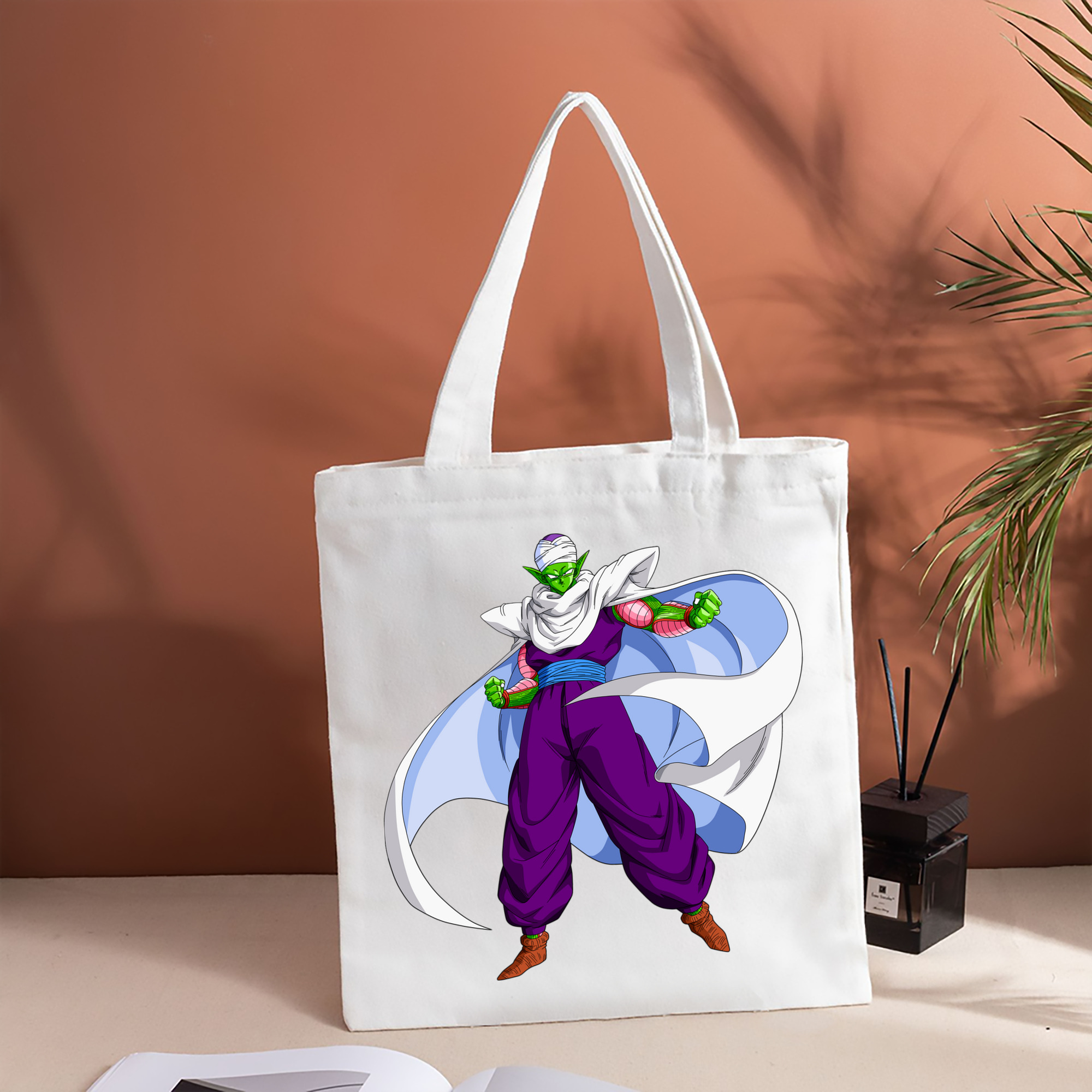 ドラゴンボール ピッコロ DRAGON BALL Piccolo 縦型キャンバス生地手提げバッグ　トートバッグ
