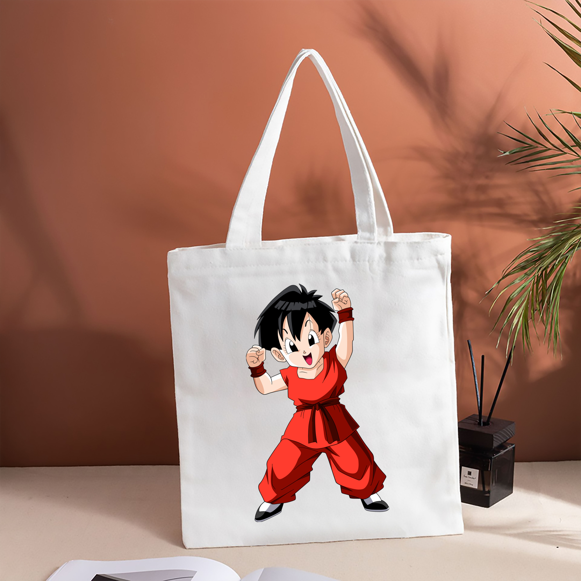 ドラゴンボール パン DRAGON BALL Pan 縦型キャンバス生地手提げバッグ　トートバッグ