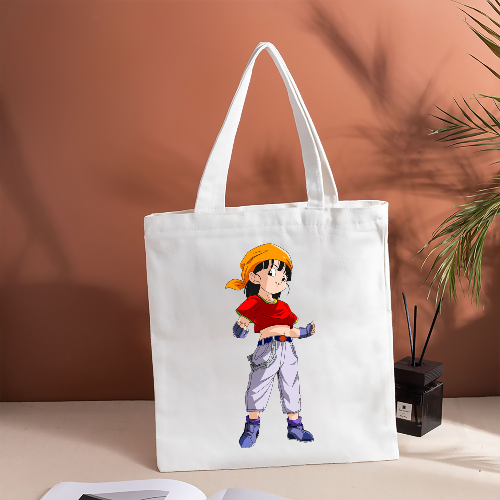 ドラゴンボール パン DRAGON BALL Pan 縦型キャンバス生地手提げバッグ　トートバッグ