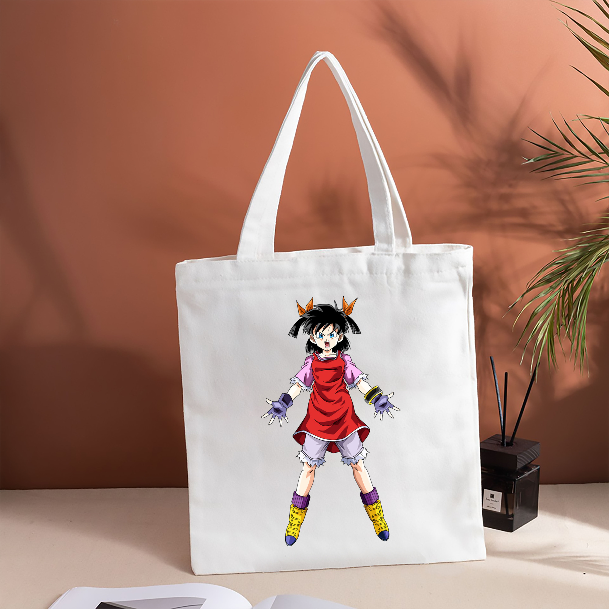 ドラゴンボール パン DRAGON BALL Pan 縦型キャンバス生地手提げバッグ　トートバッグ