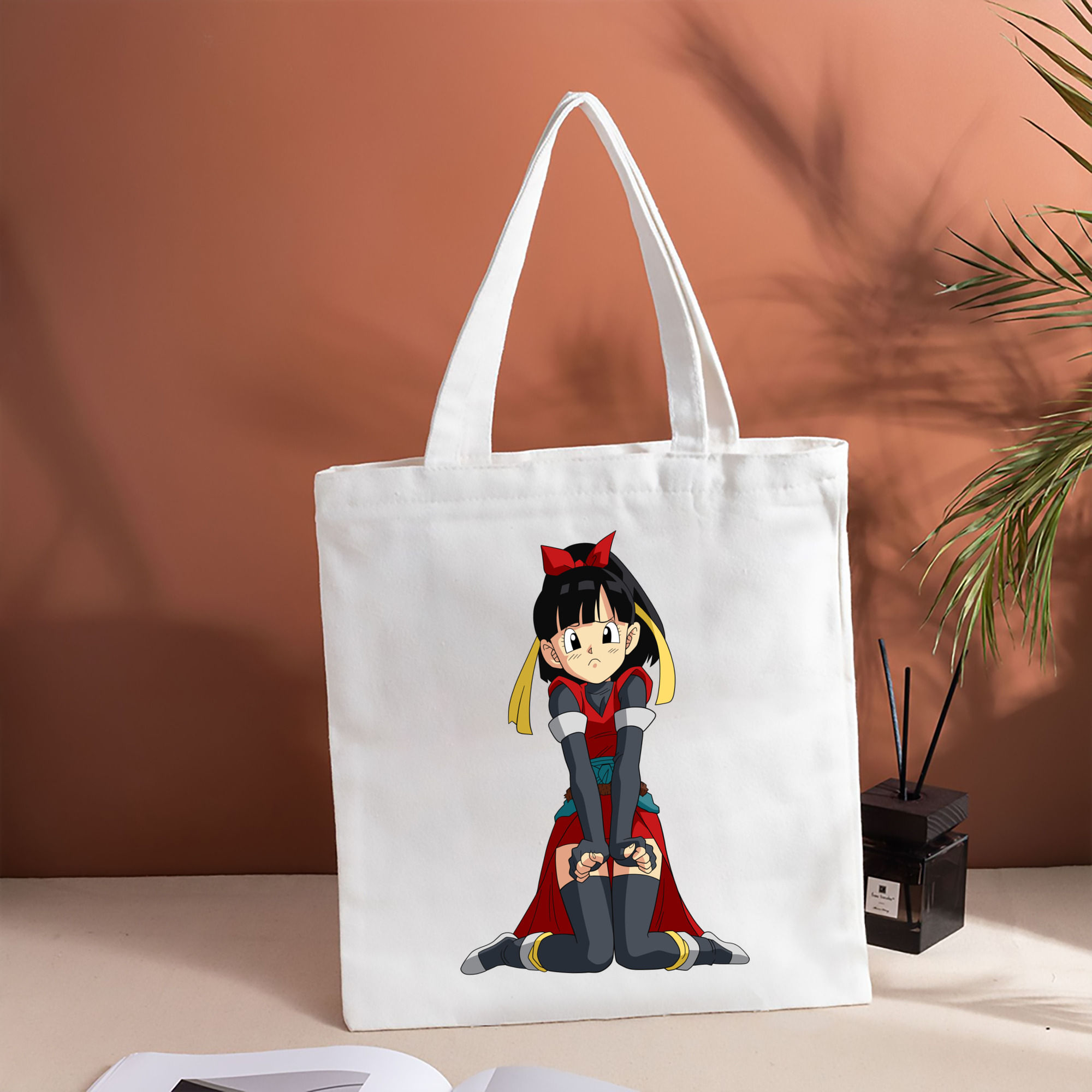 ドラゴンボール パン DRAGON BALL Pan 縦型キャンバス生地手提げバッグ　トートバッグ