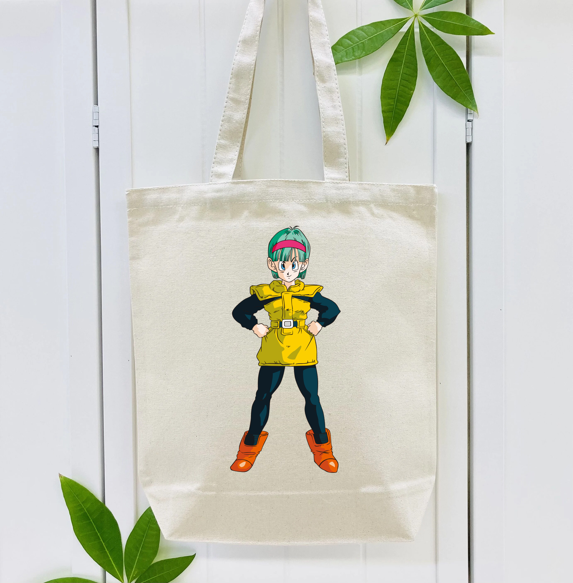 ドラゴンボール ブルマ DRAGON BALL Bulma 縦型キャンバス生地手提げバッグ　トートバッグ