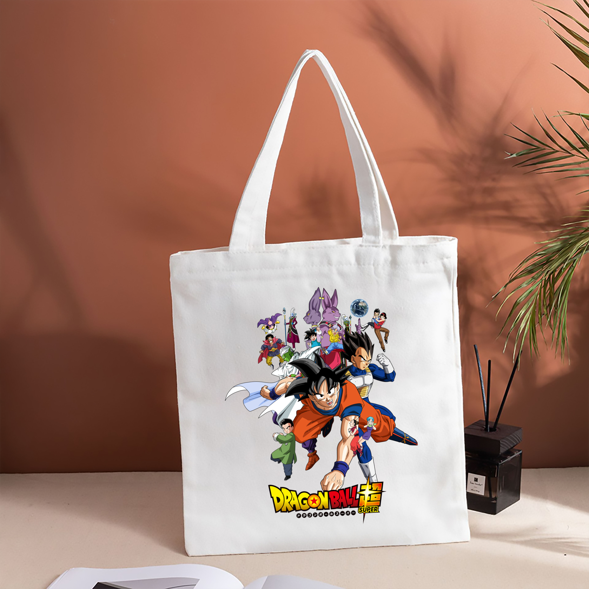 ドラゴンボール DRAGON BALL 縦型キャンバス生地手提げバッグ　トートバッグ
