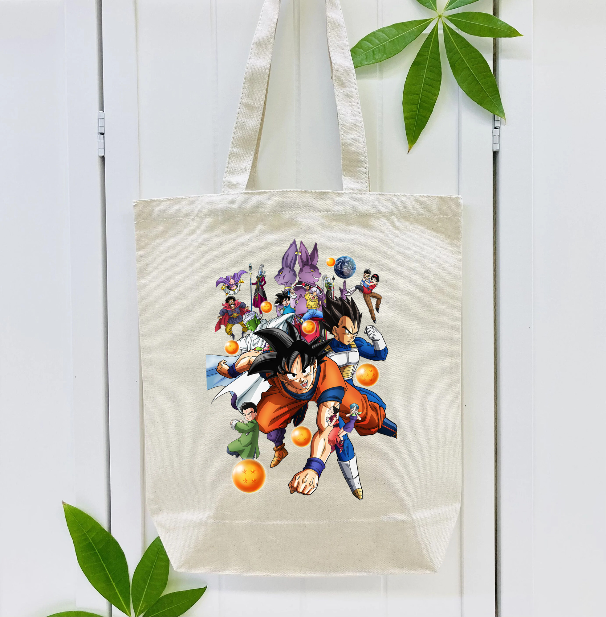 ドラゴンボール DRAGON BALL 縦型キャンバス生地手提げバッグ　トートバッグ
