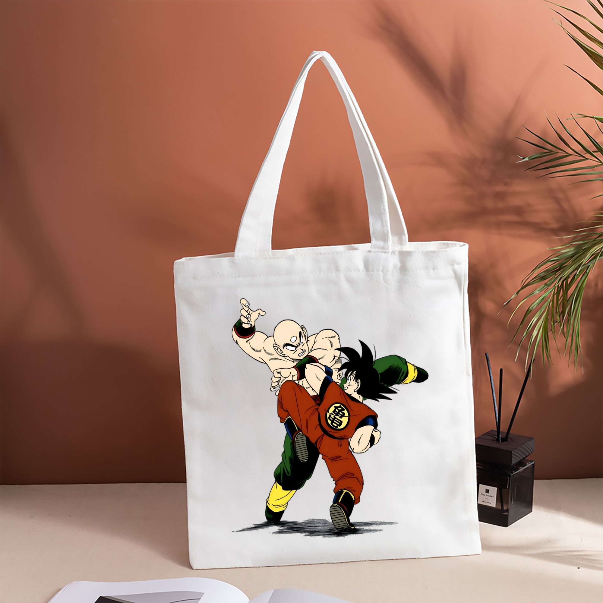 ドラゴンボール DRAGON BALL 縦型キャンバス生地手提げバッグ　トートバッグ