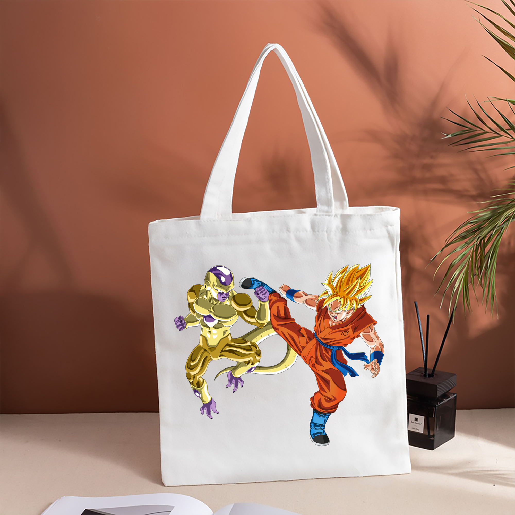 ドラゴンボール DRAGON BALL 縦型キャンバス生地手提げバッグ　トートバッグ