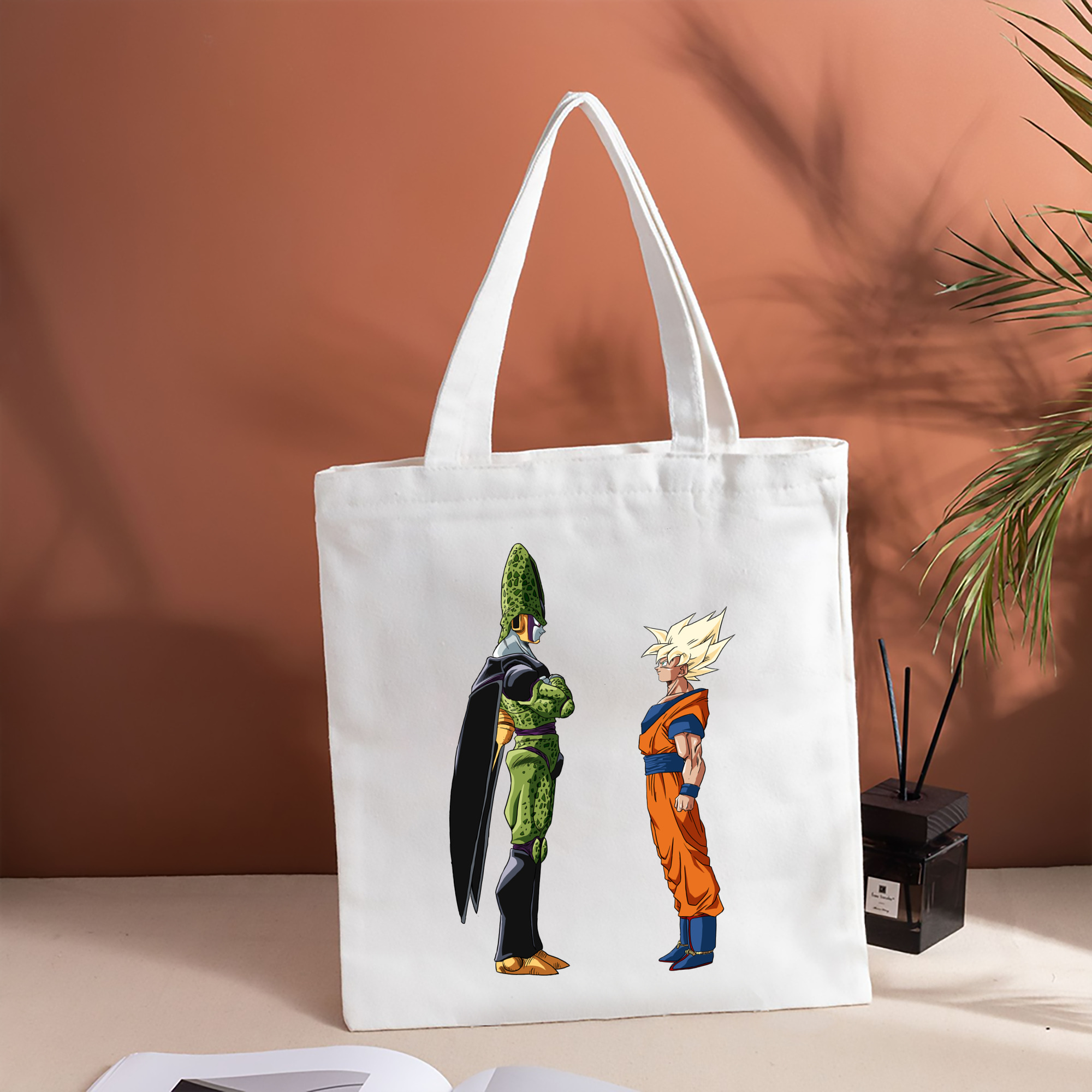 ドラゴンボール DRAGON BALL 縦型キャンバス生地手提げバッグ　トートバッグ