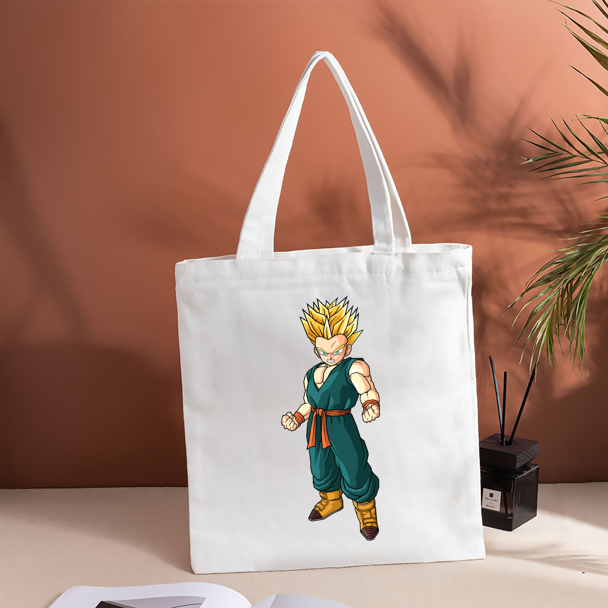 ドラゴンボール DRAGON BALL 縦型キャンバス生地手提げバッグ　トートバッグ