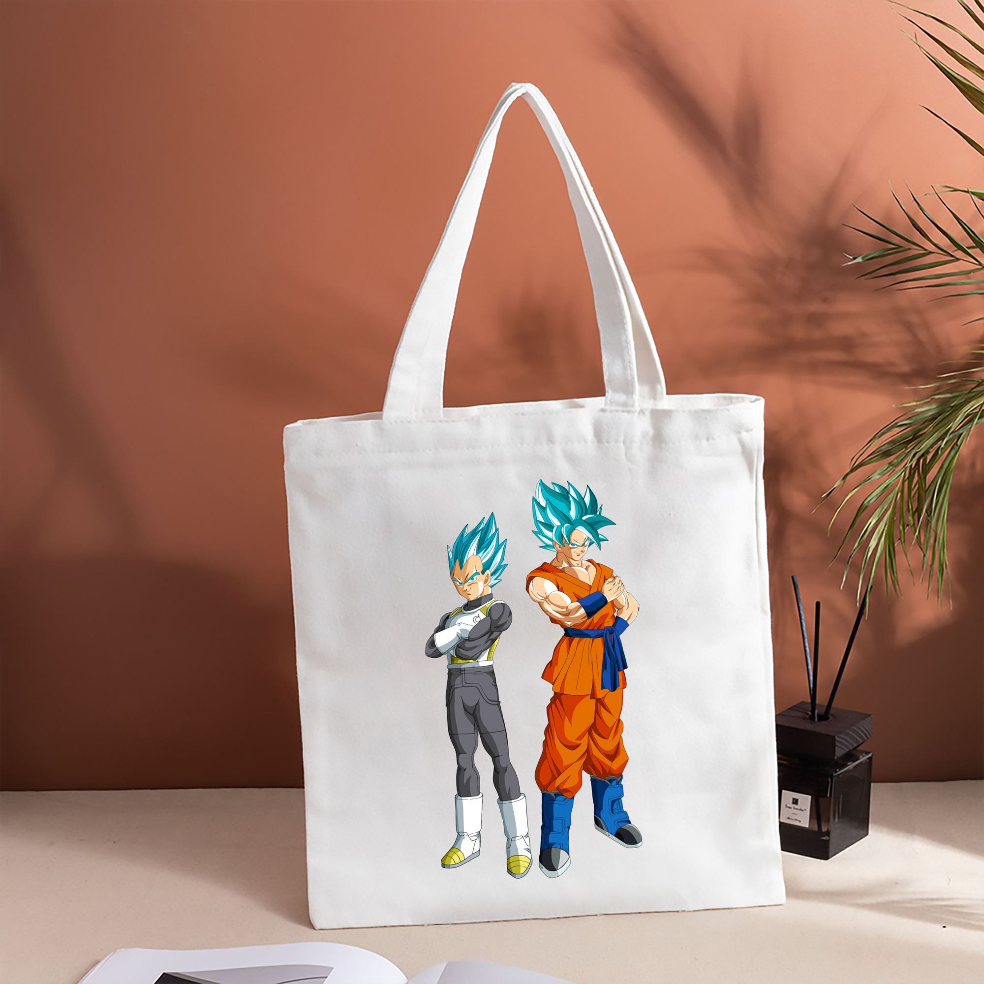 ドラゴンボール DRAGON BALL 縦型キャンバス生地手提げバッグ　トートバッグ