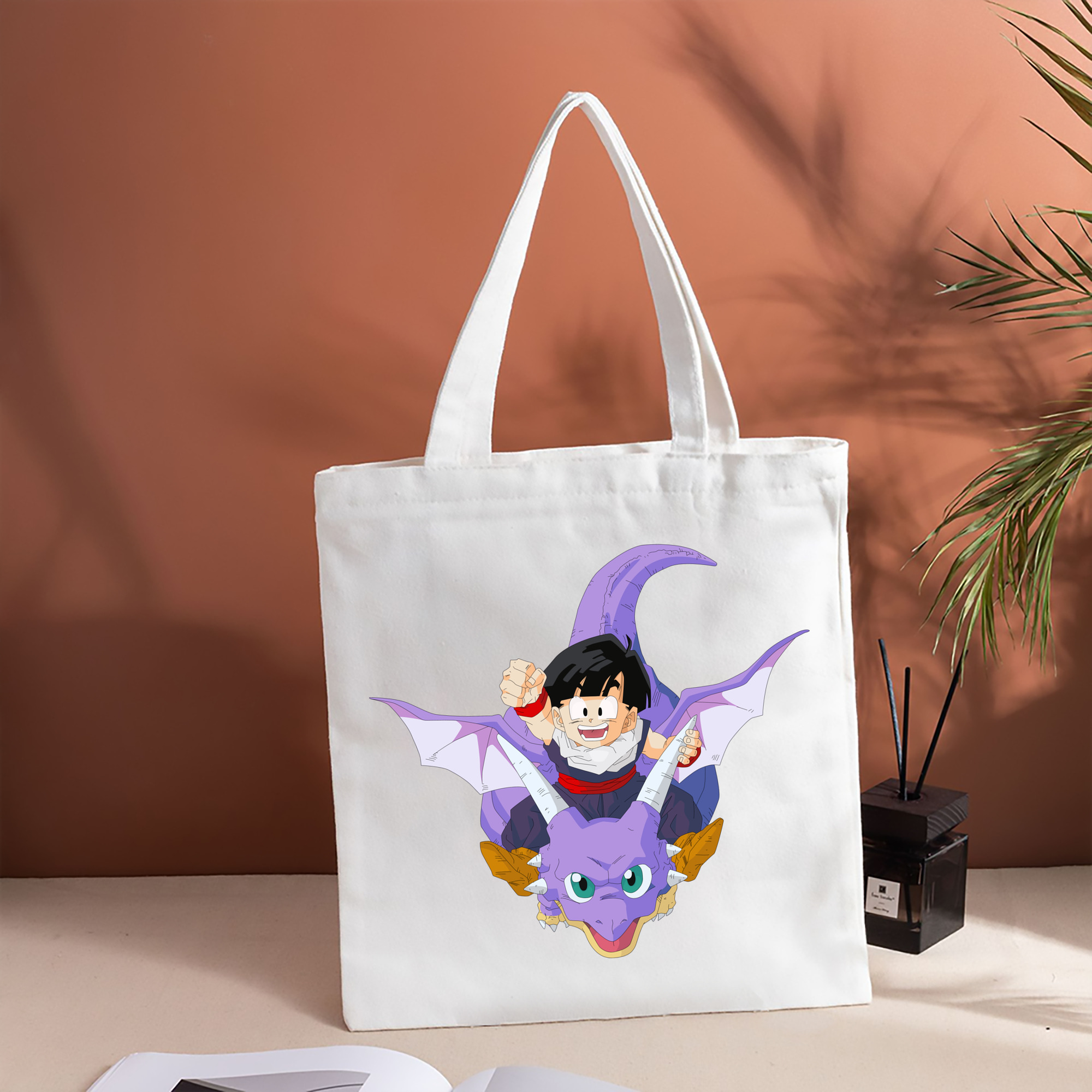 ドラゴンボール DRAGON BALL 縦型キャンバス生地手提げバッグ　トートバッグ