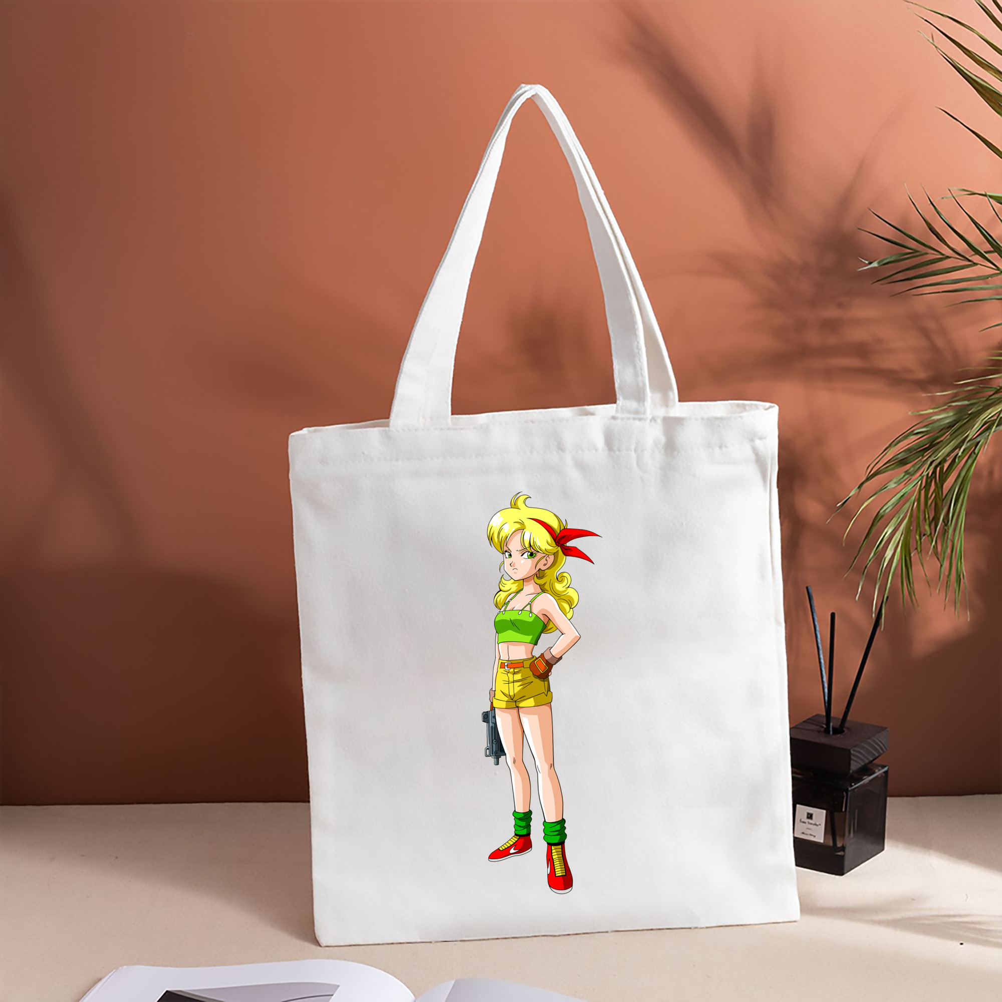 ドラゴンボール DRAGON BALL 縦型キャンバス生地手提げバッグ　トートバッグ