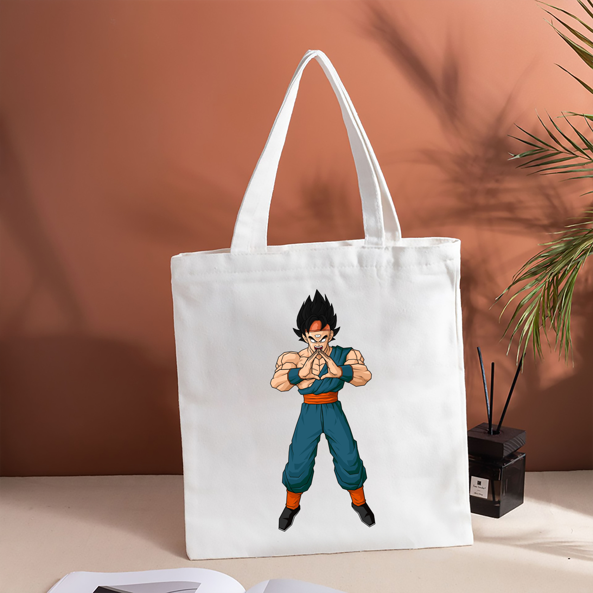 ドラゴンボール DRAGON BALL 縦型キャンバス生地手提げバッグ　トートバッグ