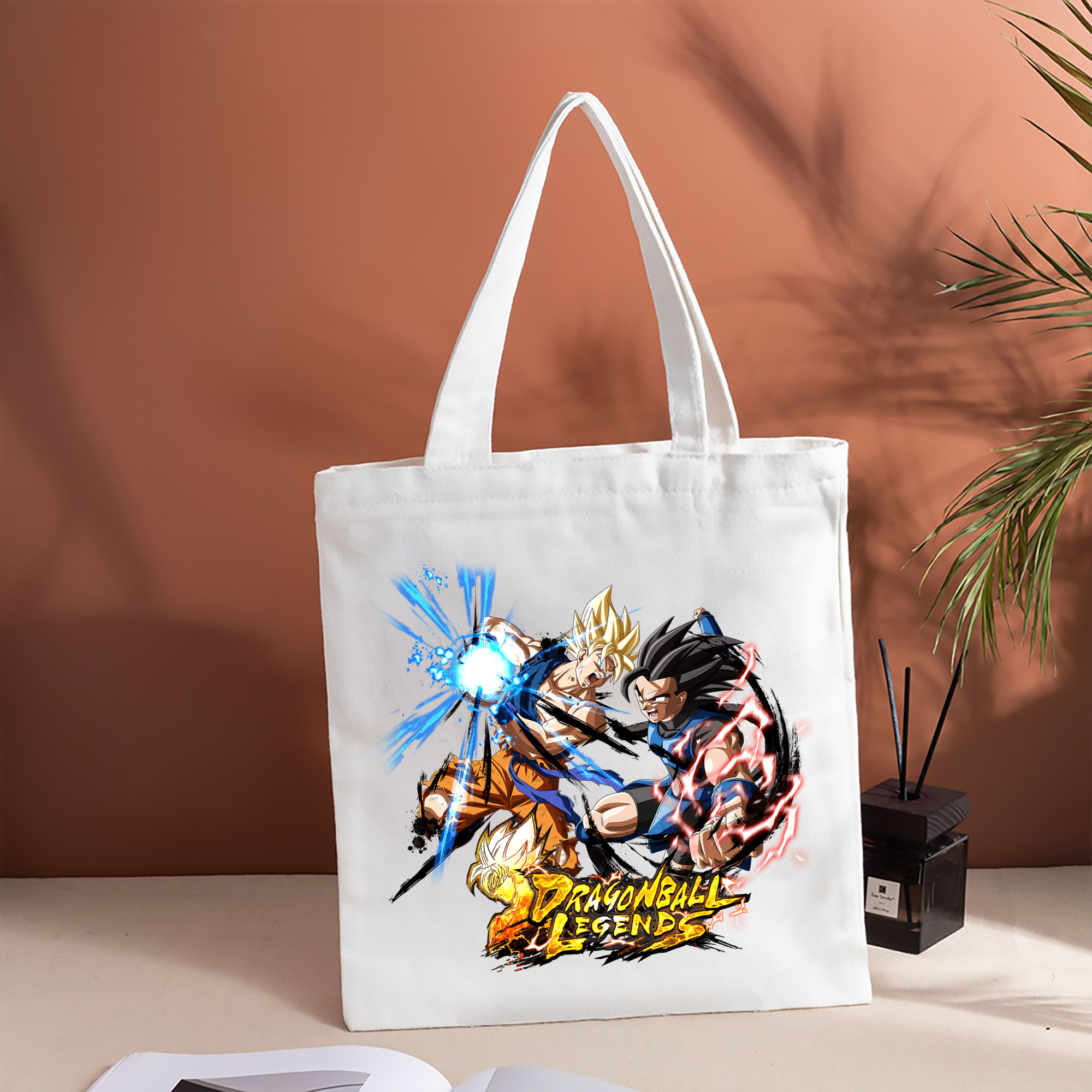 ドラゴンボール DRAGON BALL 縦型キャンバス生地手提げバッグ　トートバッグ