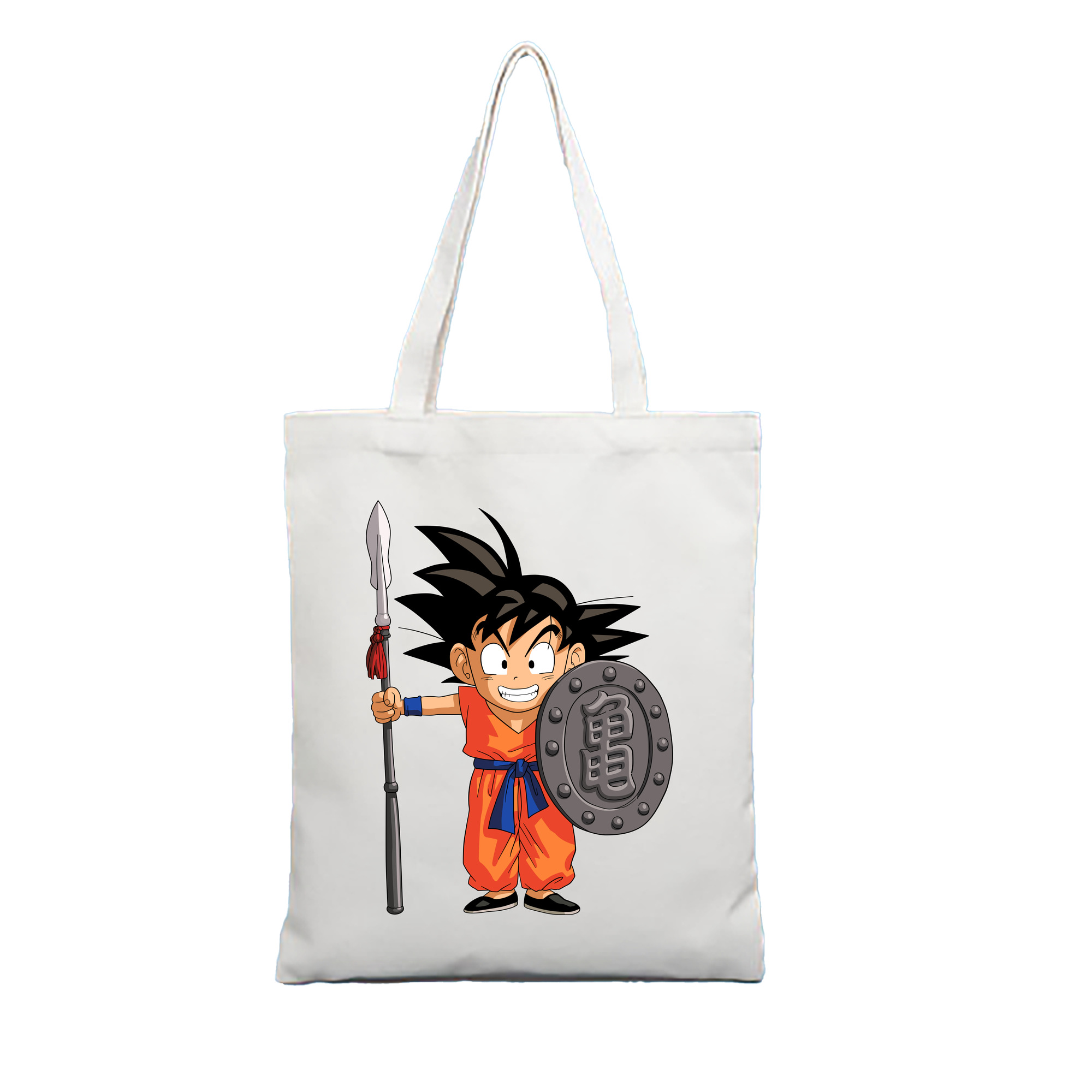 （画像用） ドラゴンボール 孫悟空（そん ごくう）Son Goku カカロット DRAGON BALL Kakarotto 縦型キャンバス生地手提げバッグ　トートバッグ