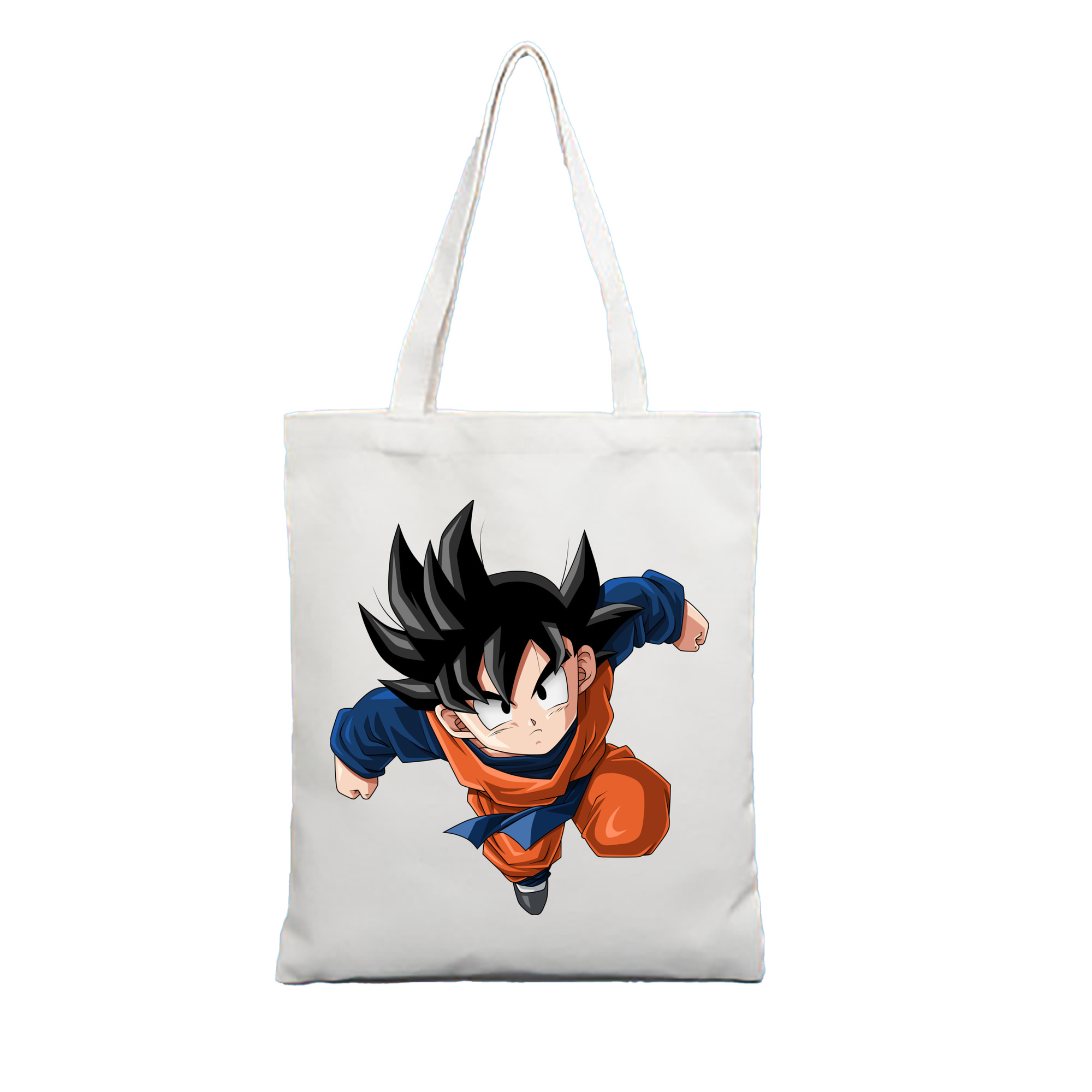 （画像用） ドラゴンボール 孫悟空（そん ごくう）Son Goku カカロット DRAGON BALL Kakarotto 縦型キャンバス生地手提げバッグ　トートバッグ