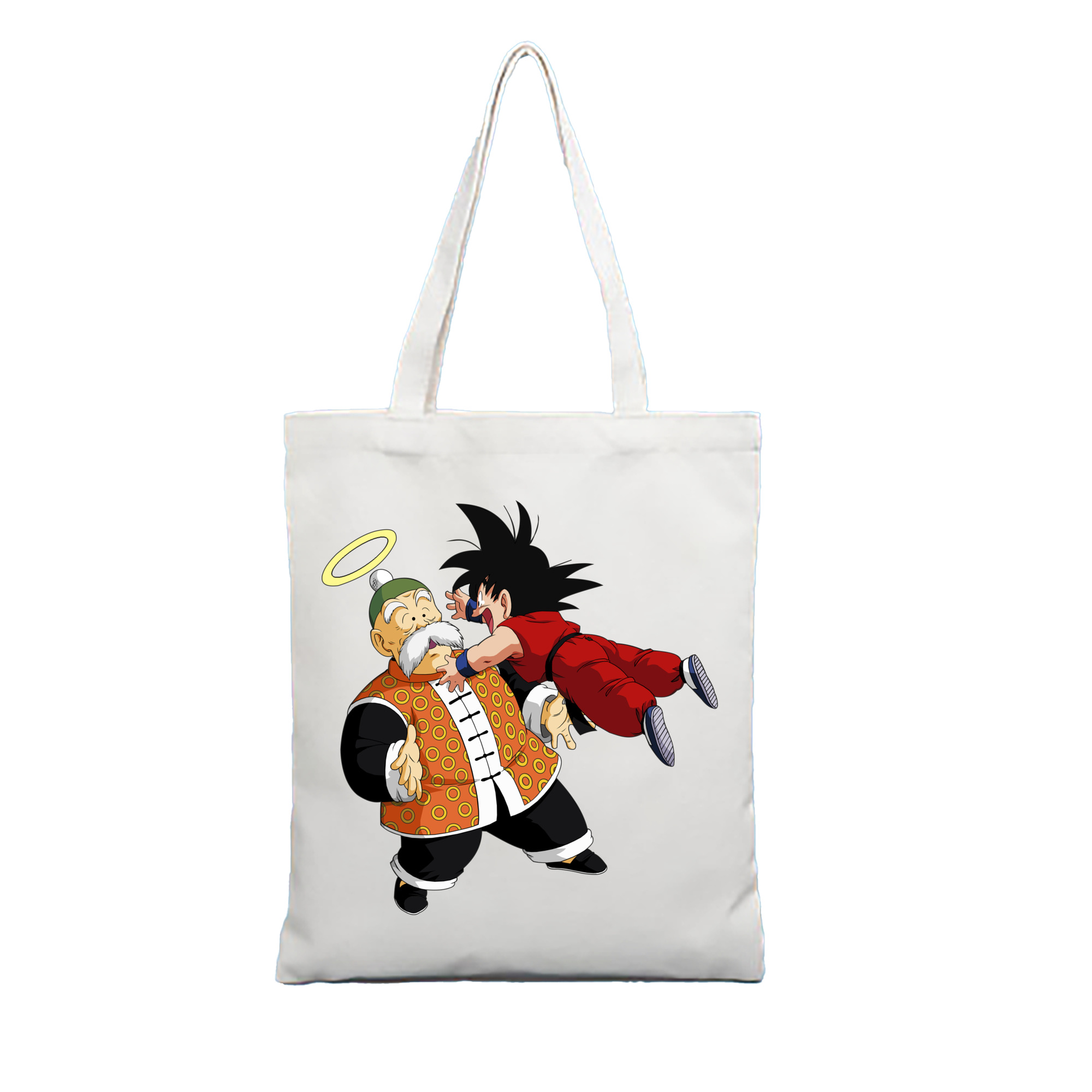 （画像用） ドラゴンボール 孫悟空（そん ごくう）Son Goku カカロット DRAGON BALL Kakarotto 縦型キャンバス生地手提げバッグ　トートバッグ