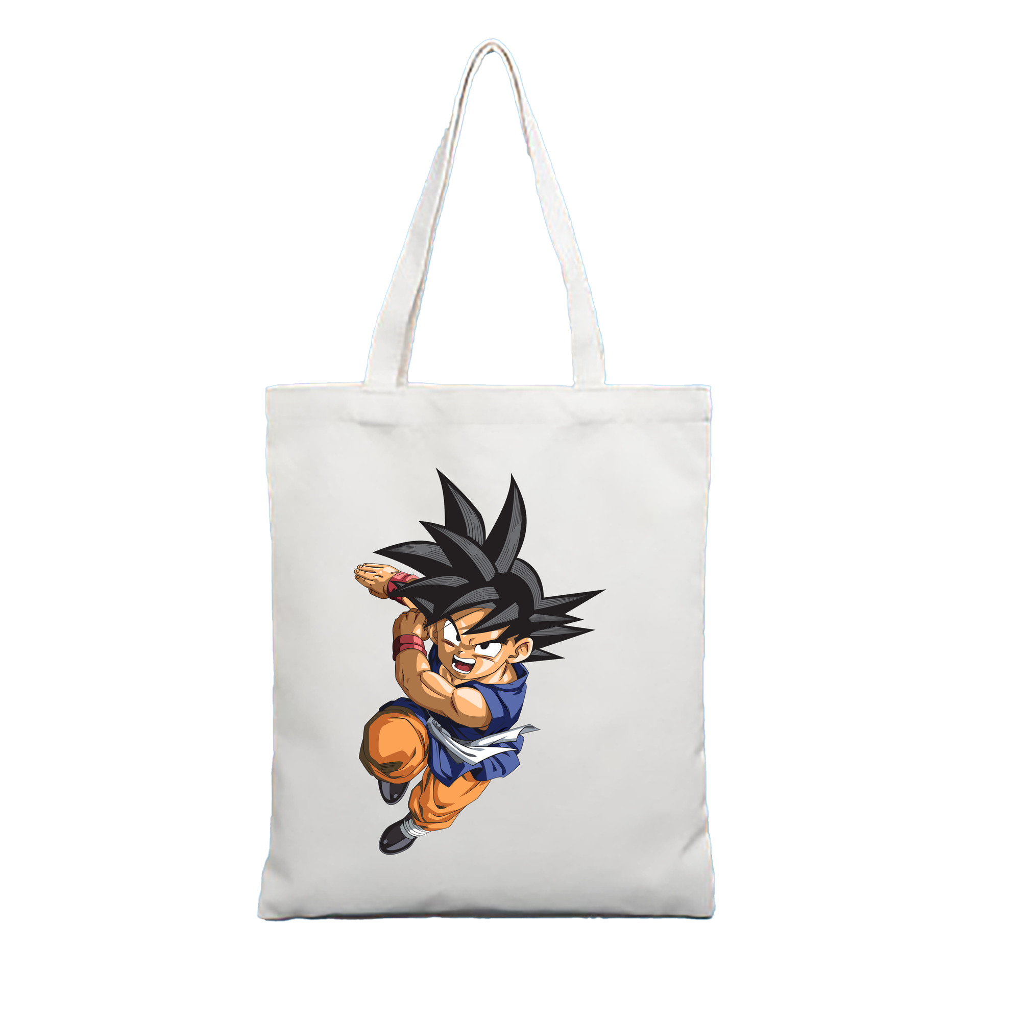 （画像用） ドラゴンボール 孫悟空（そん ごくう）Son Goku カカロット DRAGON BALL Kakarotto 縦型キャンバス生地手提げバッグ　トートバッグ