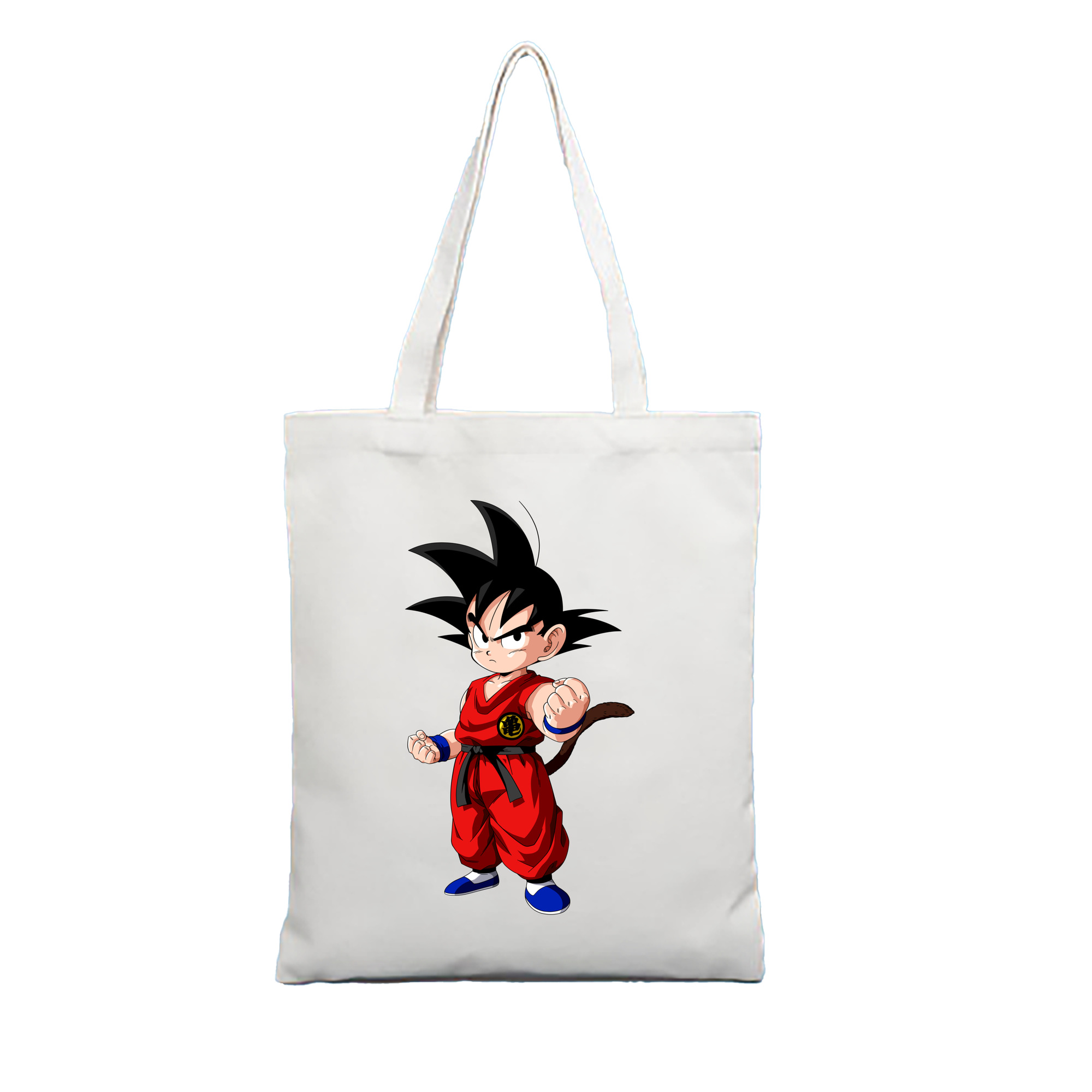 （画像用） ドラゴンボール 孫悟空（そん ごくう）Son Goku カカロット DRAGON BALL Kakarotto 縦型キャンバス生地手提げバッグ　トートバッグ