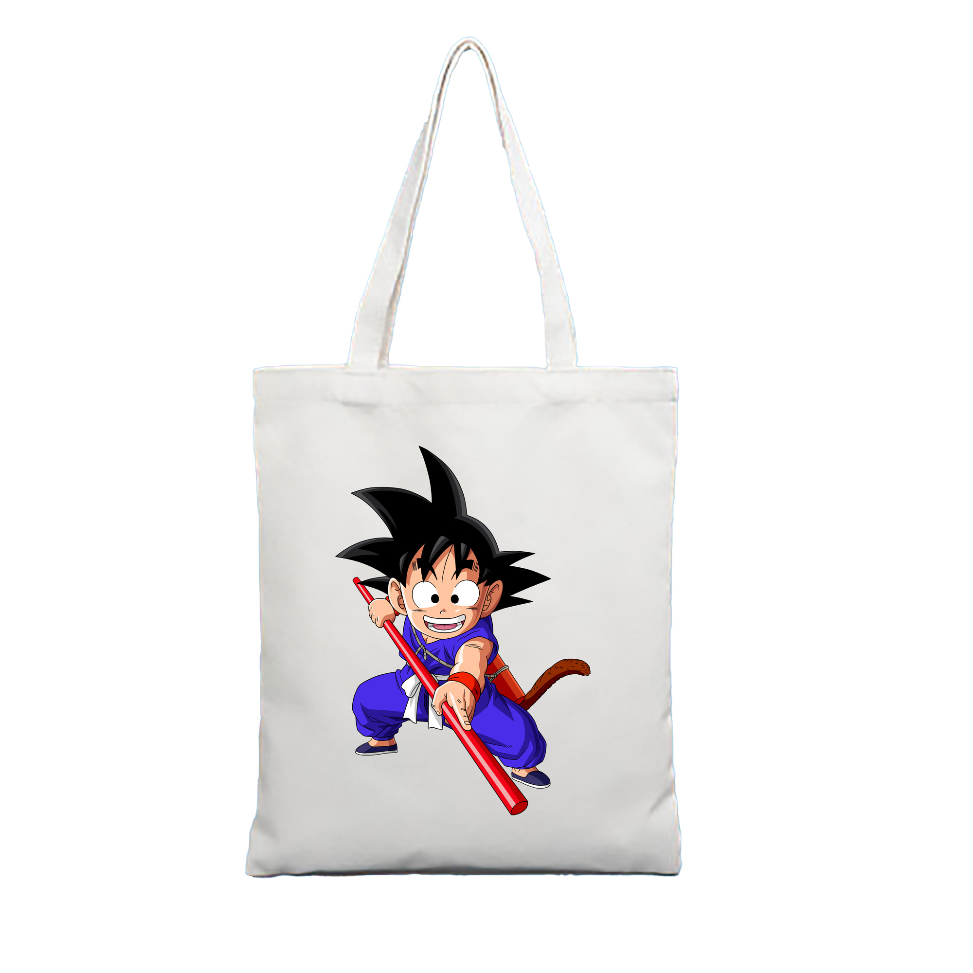 （画像用） ドラゴンボール 孫悟空（そん ごくう）Son Goku カカロット DRAGON BALL Kakarotto 縦型キャンバス生地手提げバッグ　トートバッグ