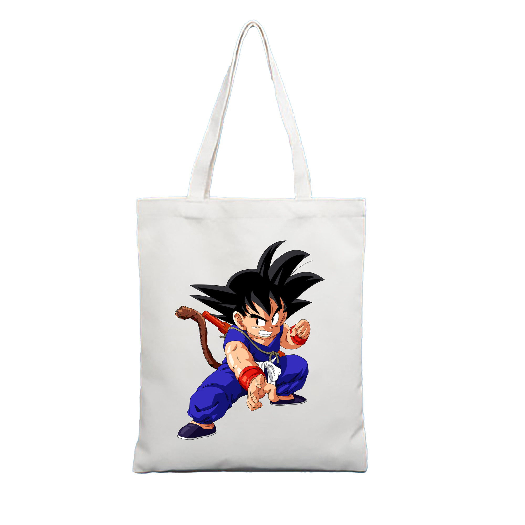 （画像用） ドラゴンボール 孫悟空（そん ごくう）Son Goku カカロット DRAGON BALL Kakarotto 縦型キャンバス生地手提げバッグ　トートバッグ