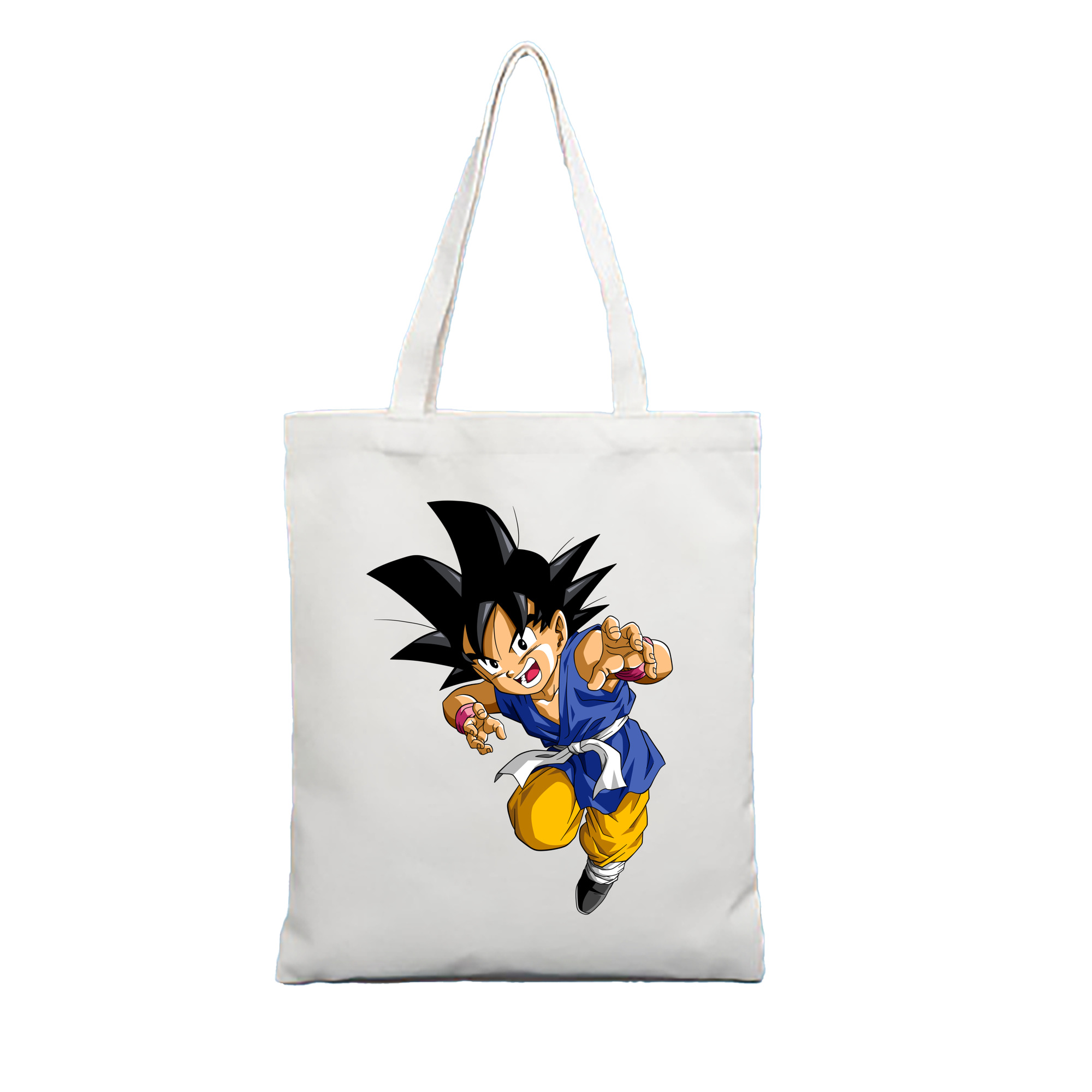（画像用） ドラゴンボール 孫悟空（そん ごくう）Son Goku カカロット DRAGON BALL Kakarotto 縦型キャンバス生地手提げバッグ　トートバッグ