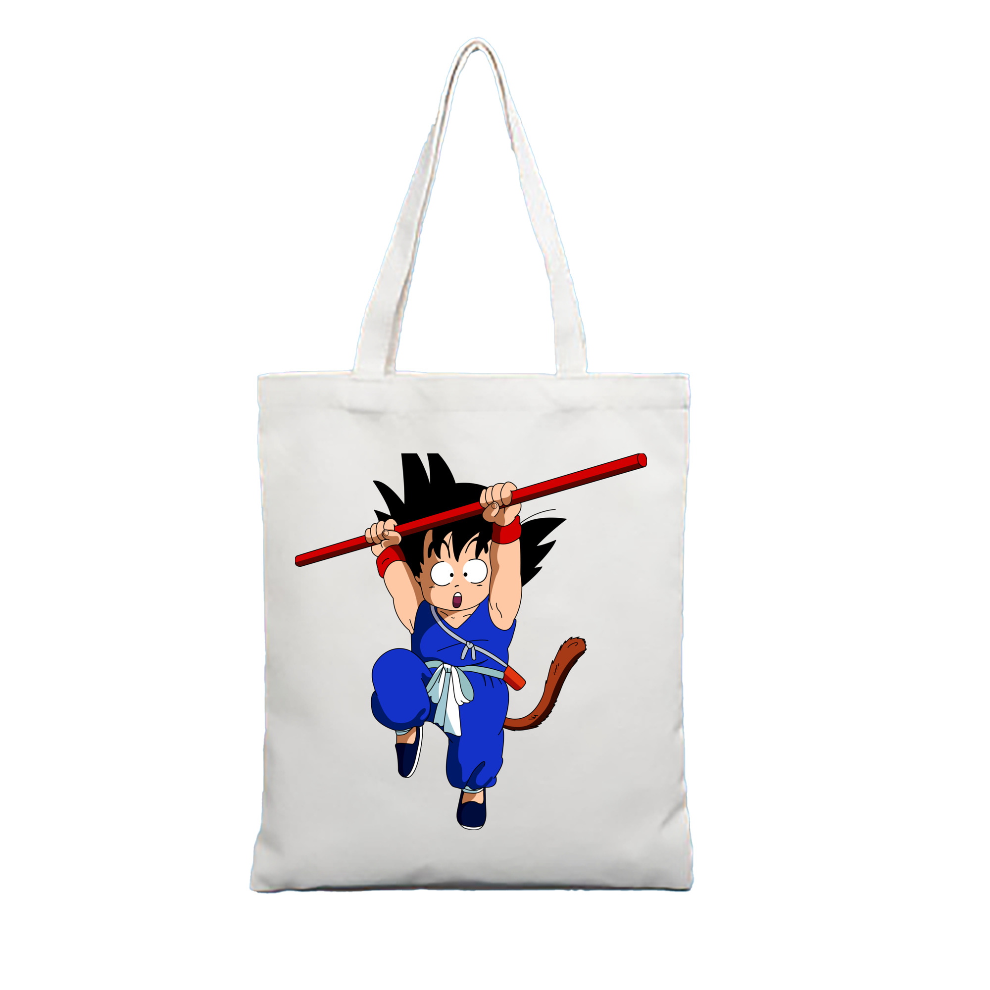 （画像用） ドラゴンボール 孫悟空（そん ごくう）Son Goku カカロット DRAGON BALL Kakarotto 縦型キャンバス生地手提げバッグ　トートバッグ