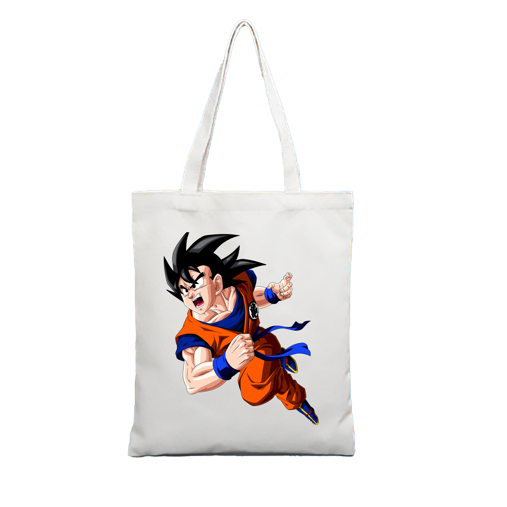（画像用） ドラゴンボール 孫悟空（そん ごくう）Son Goku カカロット DRAGON BALL Kakarotto 縦型キャンバス生地手提げバッグ　トートバッグ