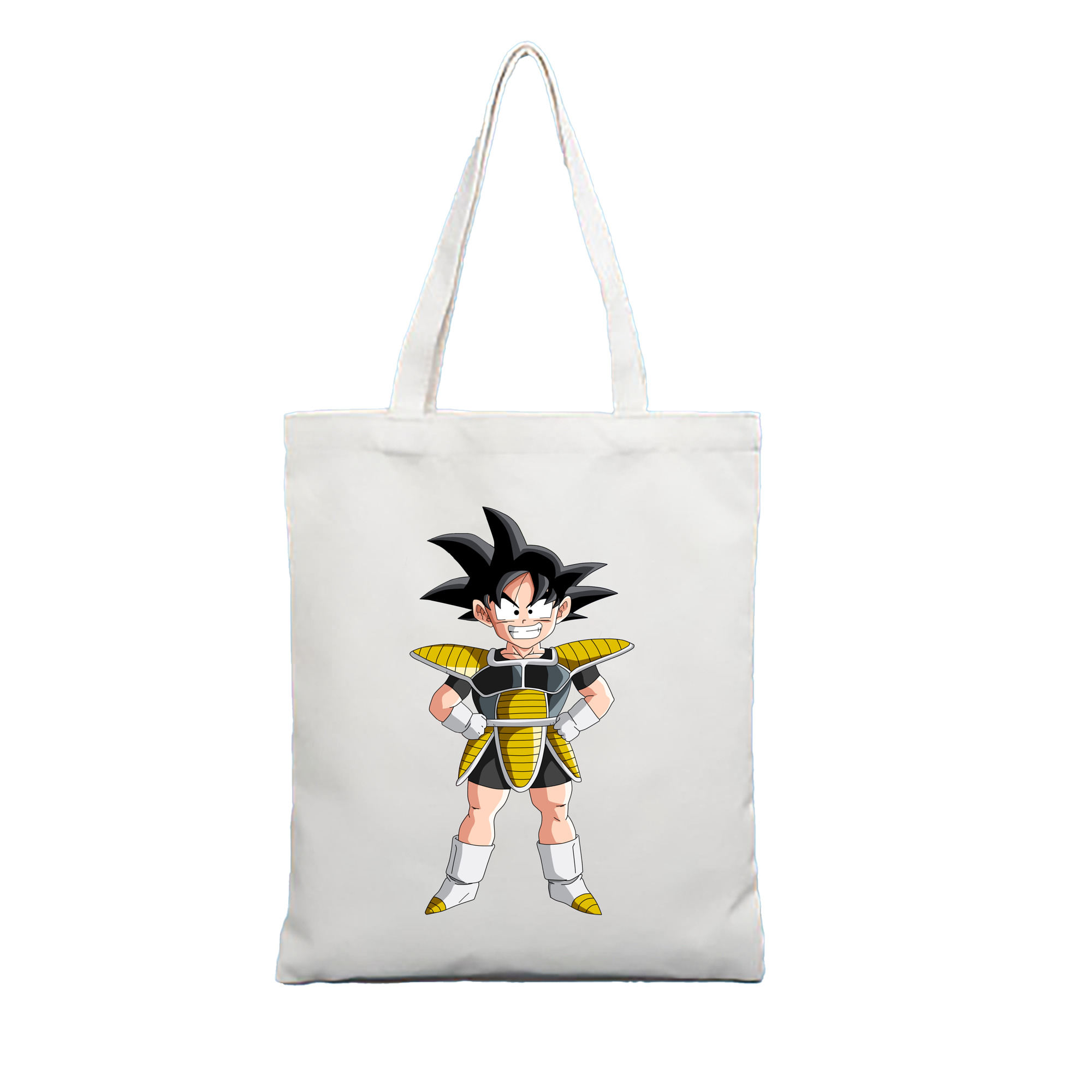 （画像用） ドラゴンボール 孫悟空（そん ごくう）Son Goku カカロット DRAGON BALL Kakarotto 縦型キャンバス生地手提げバッグ　トートバッグ