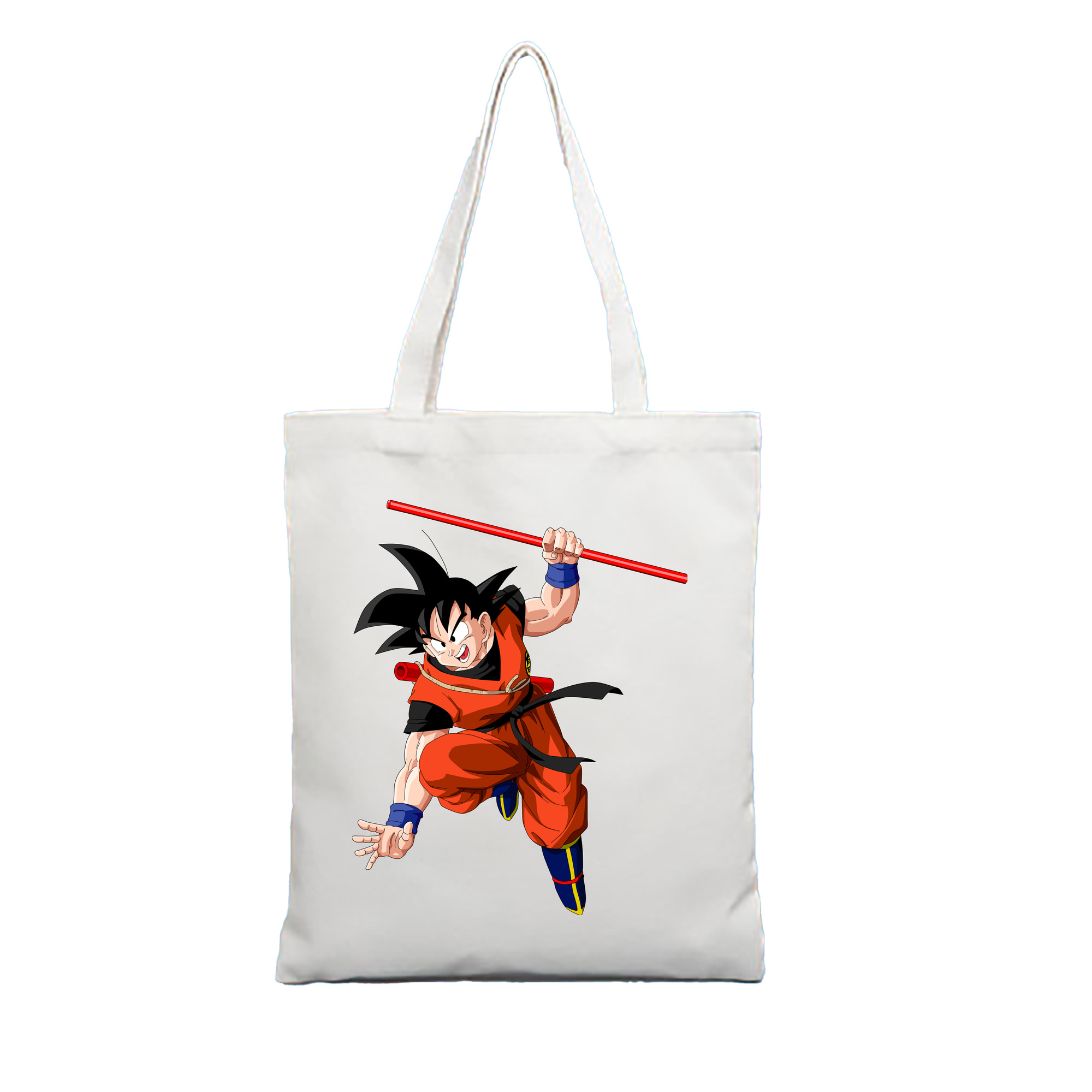 （画像用） ドラゴンボール 孫悟空（そん ごくう）Son Goku カカロット DRAGON BALL Kakarotto 縦型キャンバス生地手提げバッグ　トートバッグ