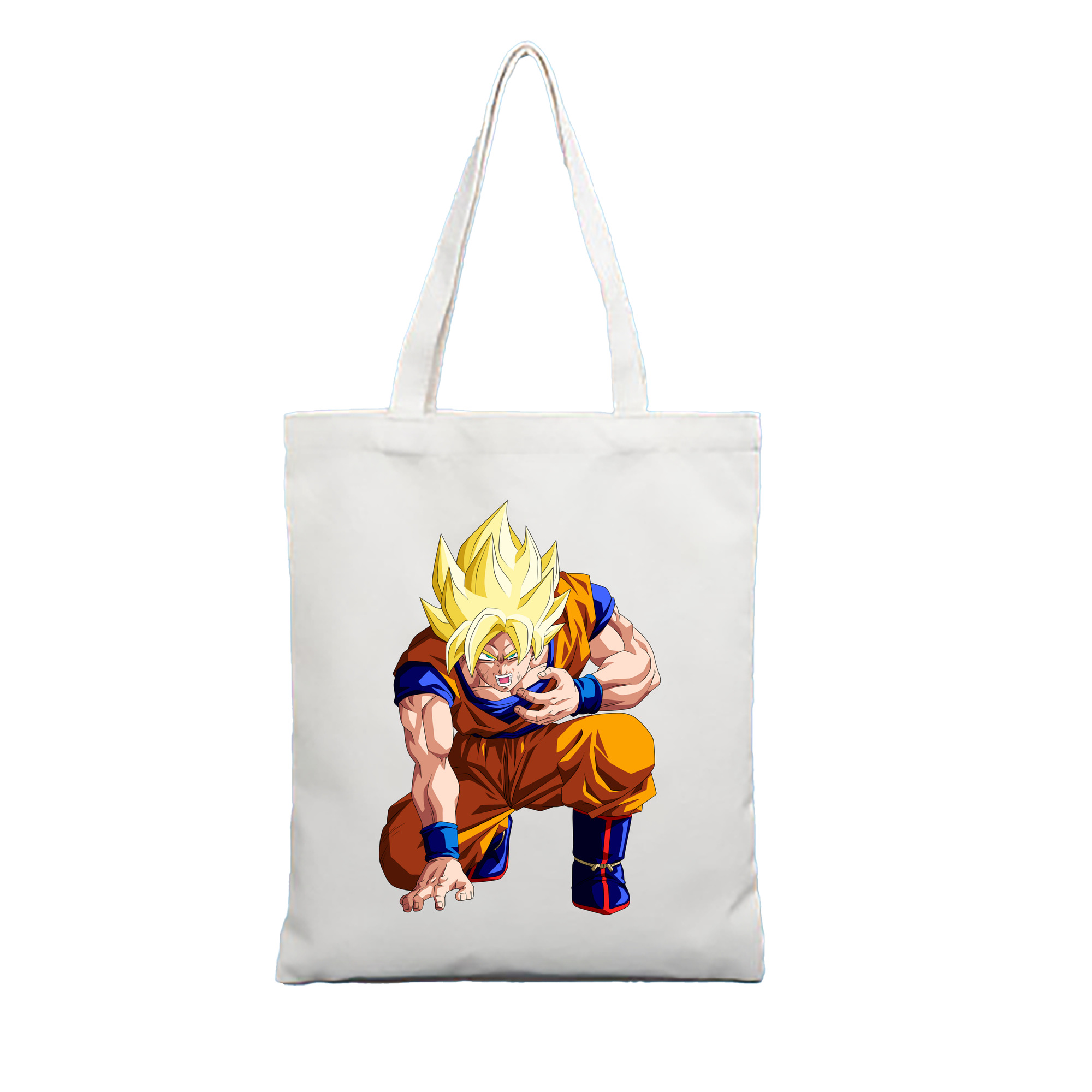 （画像用） ドラゴンボール 孫悟空（そん ごくう）Son Goku カカロット DRAGON BALL Kakarotto 縦型キャンバス生地手提げバッグ　トートバッグ