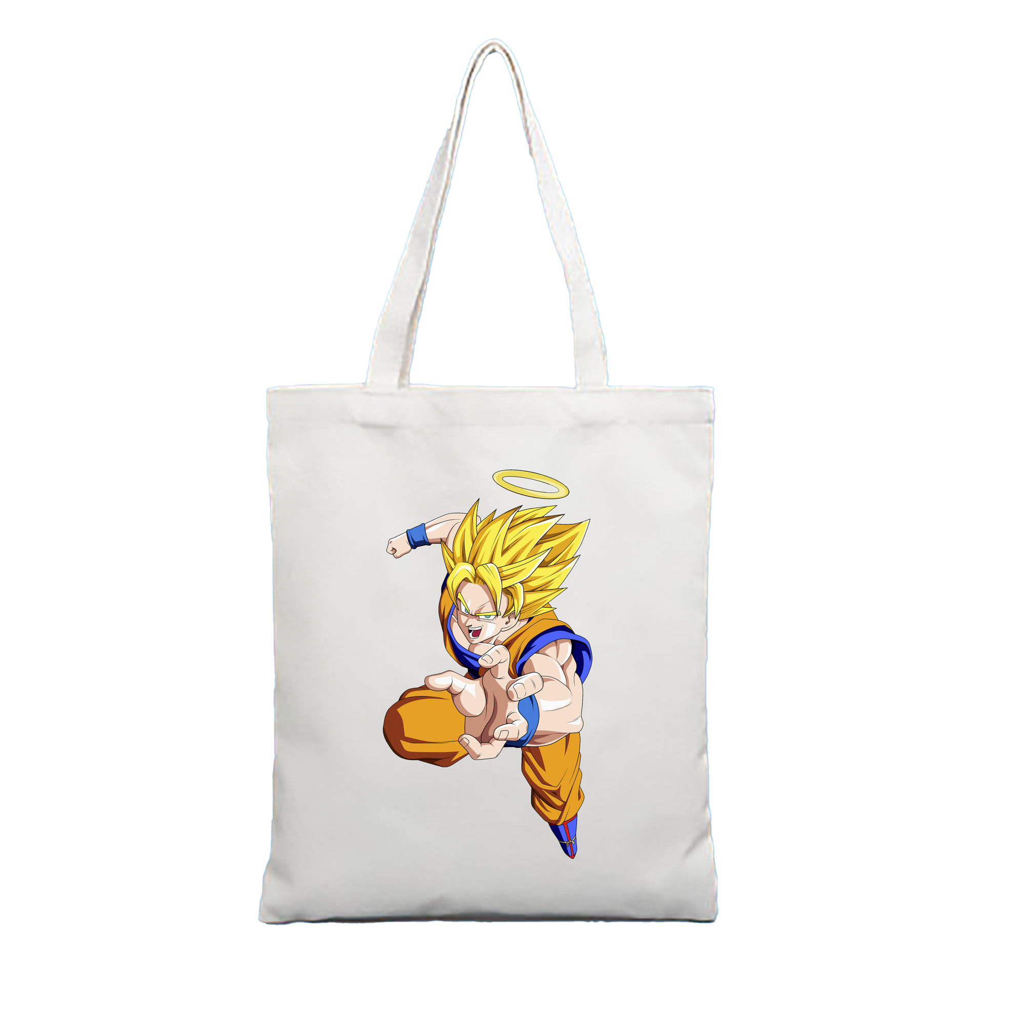（画像用） ドラゴンボール 孫悟空（そん ごくう）Son Goku カカロット DRAGON BALL Kakarotto 縦型キャンバス生地手提げバッグ　トートバッグ