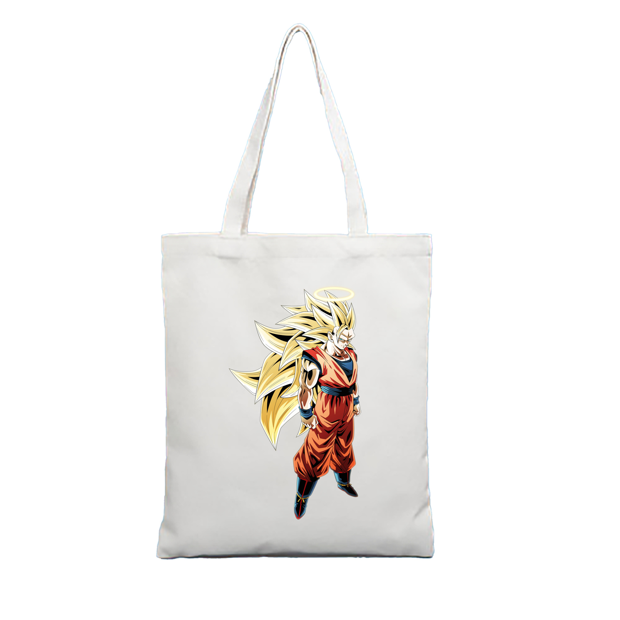 （画像用） ドラゴンボール 孫悟空（そん ごくう）Son Goku カカロット DRAGON BALL Kakarotto 縦型キャンバス生地手提げバッグ　トートバッグ