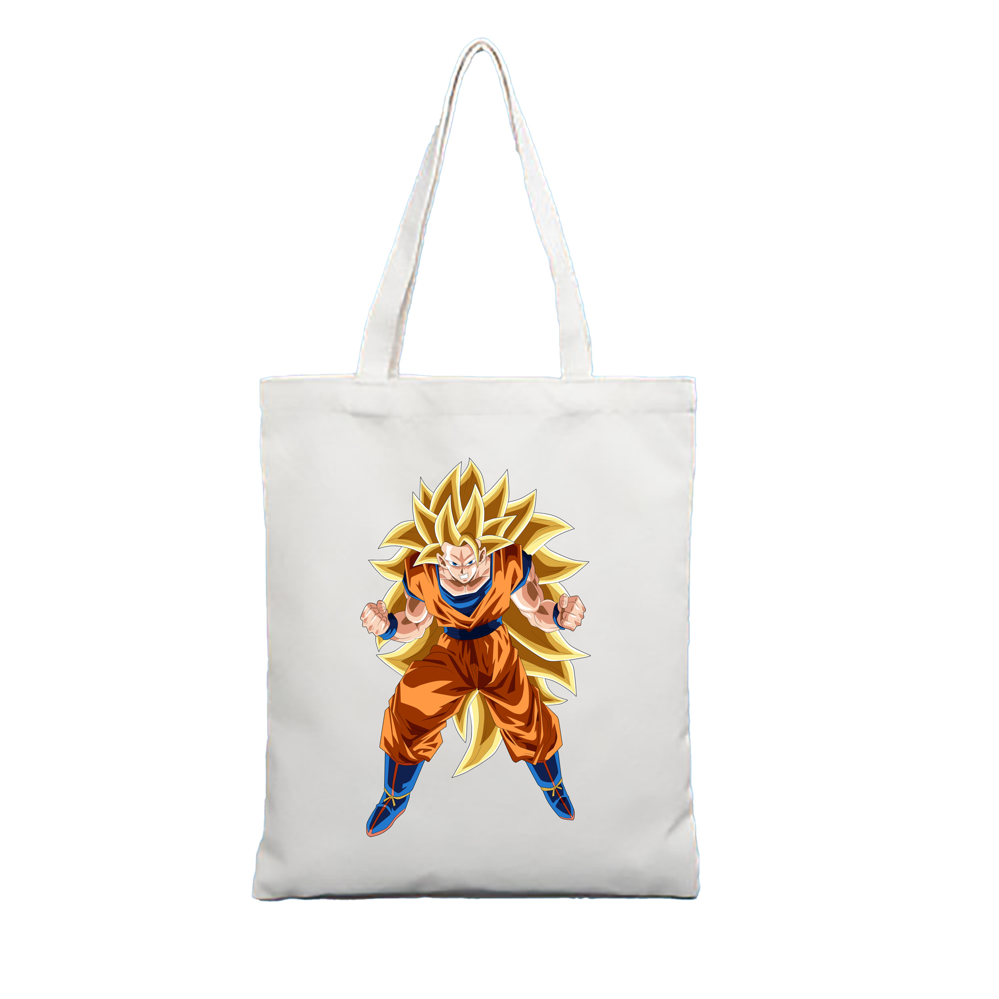 （画像用） ドラゴンボール 孫悟空（そん ごくう）Son Goku カカロット DRAGON BALL Kakarotto 縦型キャンバス生地手提げバッグ　トートバッグ