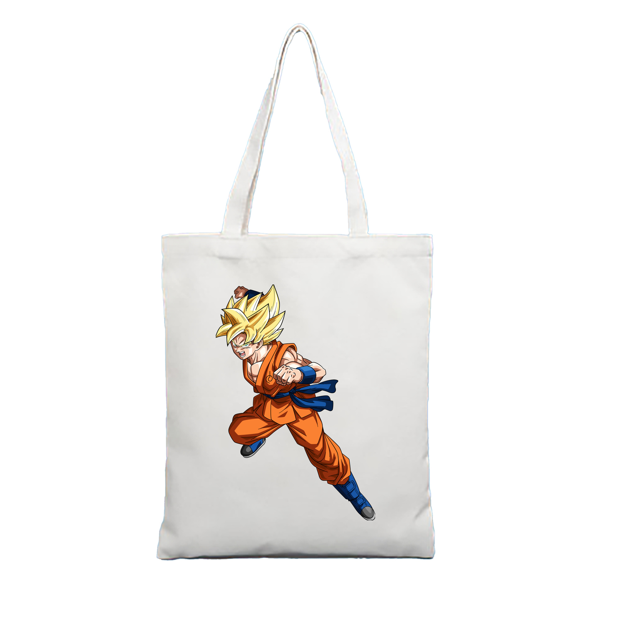 （画像用） ドラゴンボール 孫悟空（そん ごくう）Son Goku カカロット DRAGON BALL Kakarotto 縦型キャンバス生地手提げバッグ　トートバッグ
