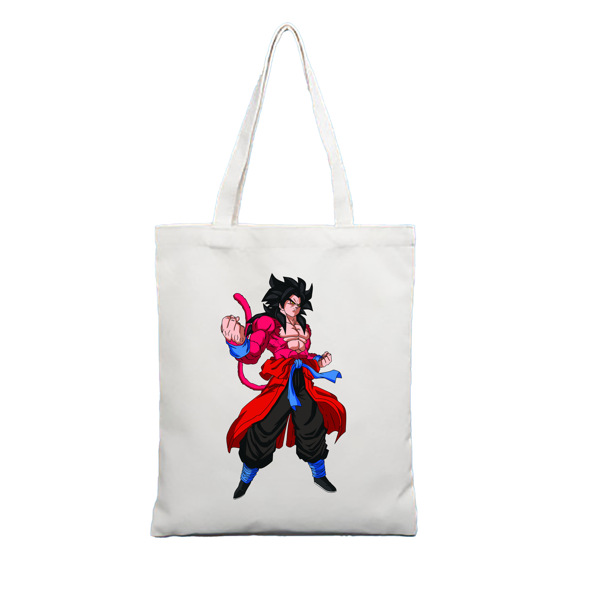 （画像用） ドラゴンボール 孫悟空（そん ごくう）Son Goku カカロット DRAGON BALL Kakarotto 縦型キャンバス生地手提げバッグ　トートバッグ