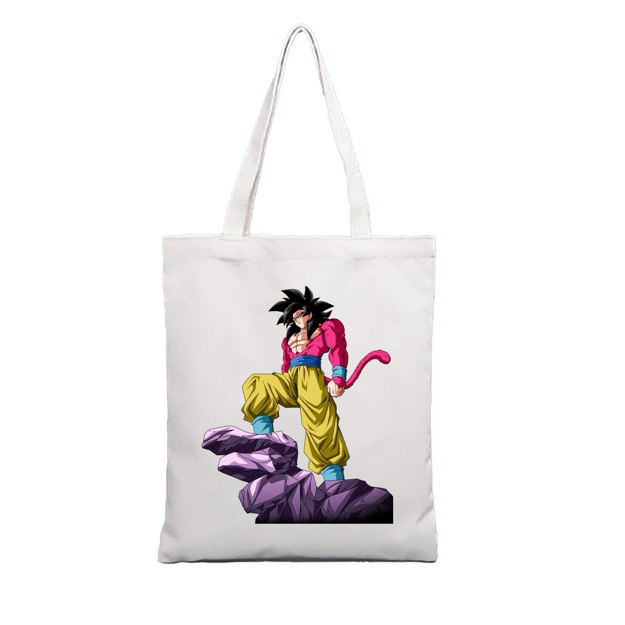 （画像用） ドラゴンボール 孫悟空（そん ごくう）Son Goku カカロット DRAGON BALL Kakarotto 縦型キャンバス生地手提げバッグ　トートバッグ