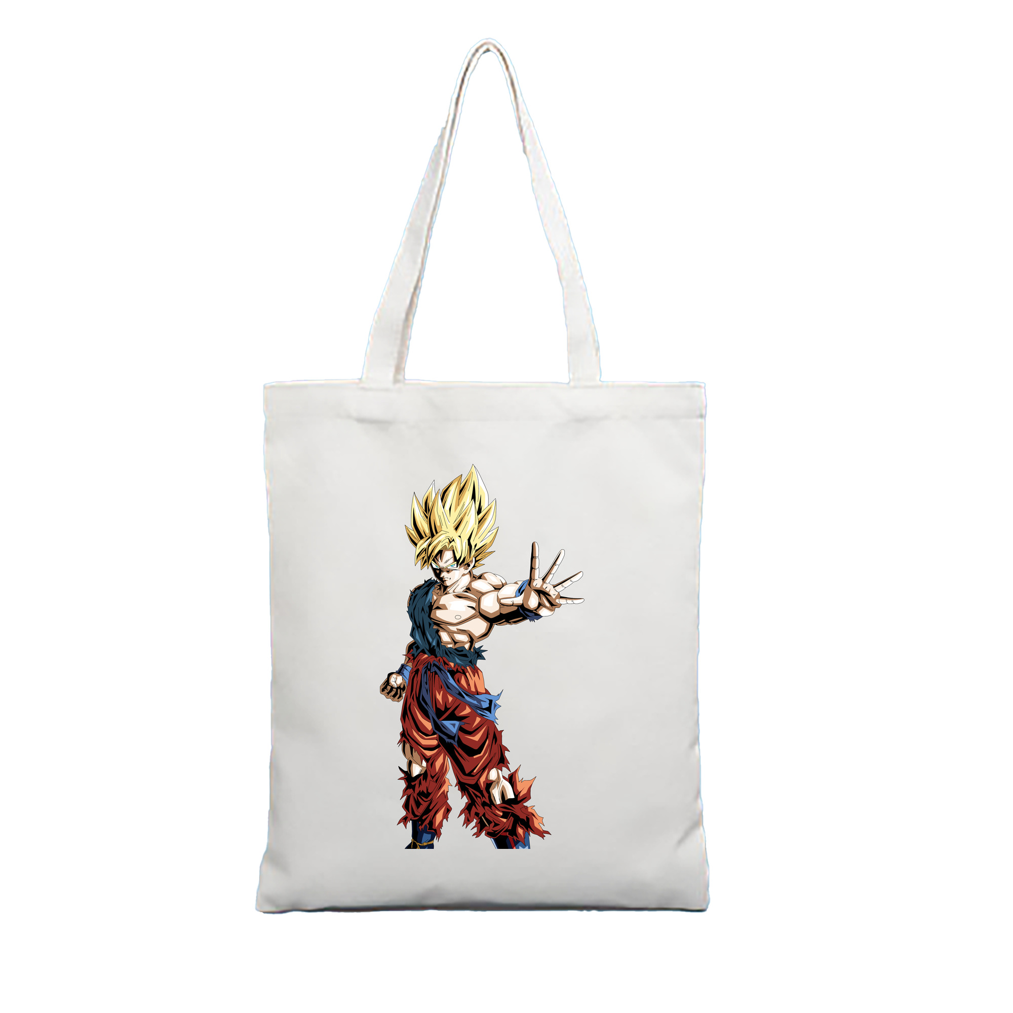 （画像用） ドラゴンボール 孫悟空（そん ごくう）Son Goku カカロット DRAGON BALL Kakarotto 縦型キャンバス生地手提げバッグ　トートバッグ