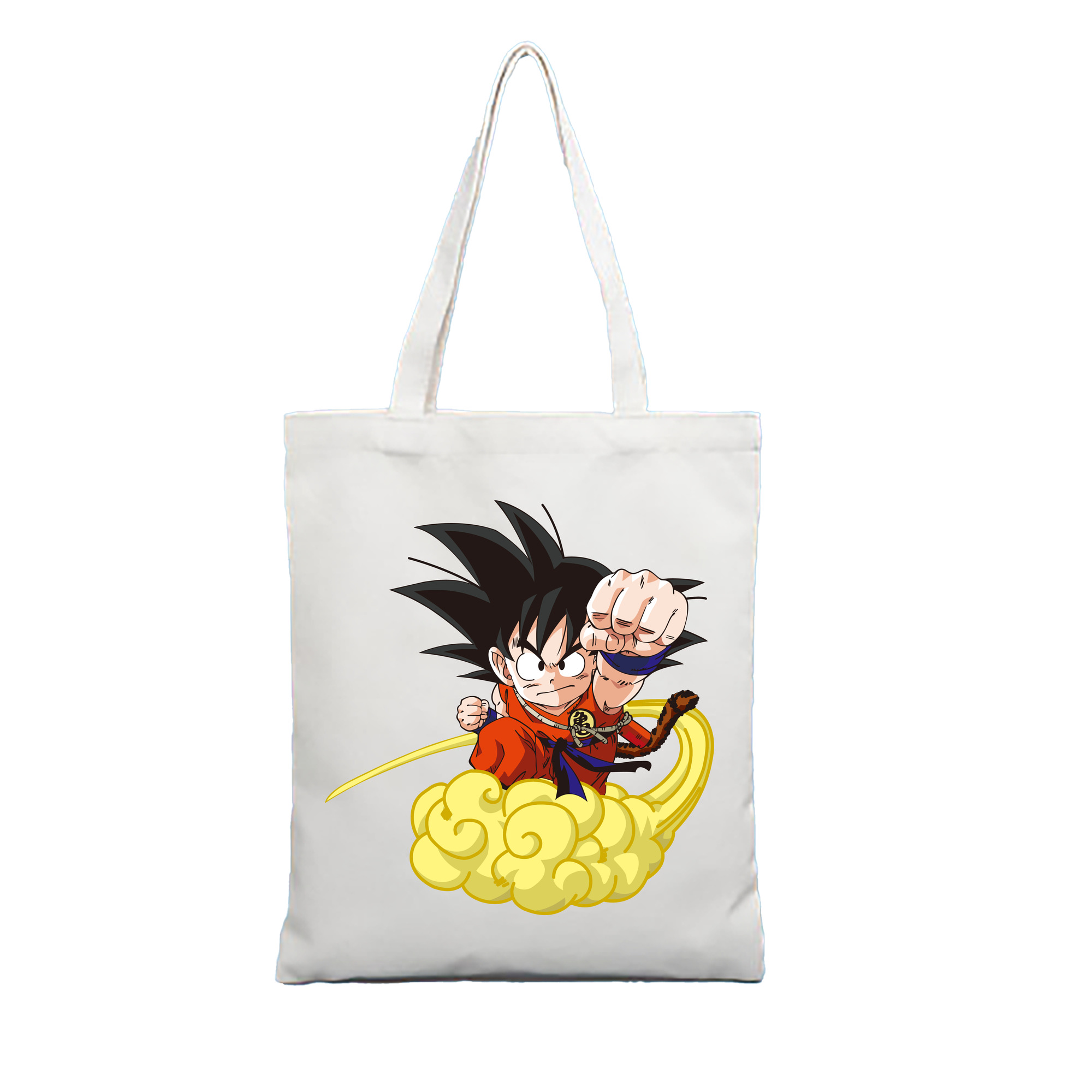 （画像用） ドラゴンボール 孫悟空（そん ごくう）Son Goku カカロット DRAGON BALL Kakarotto 縦型キャンバス生地手提げバッグ　トートバッグ