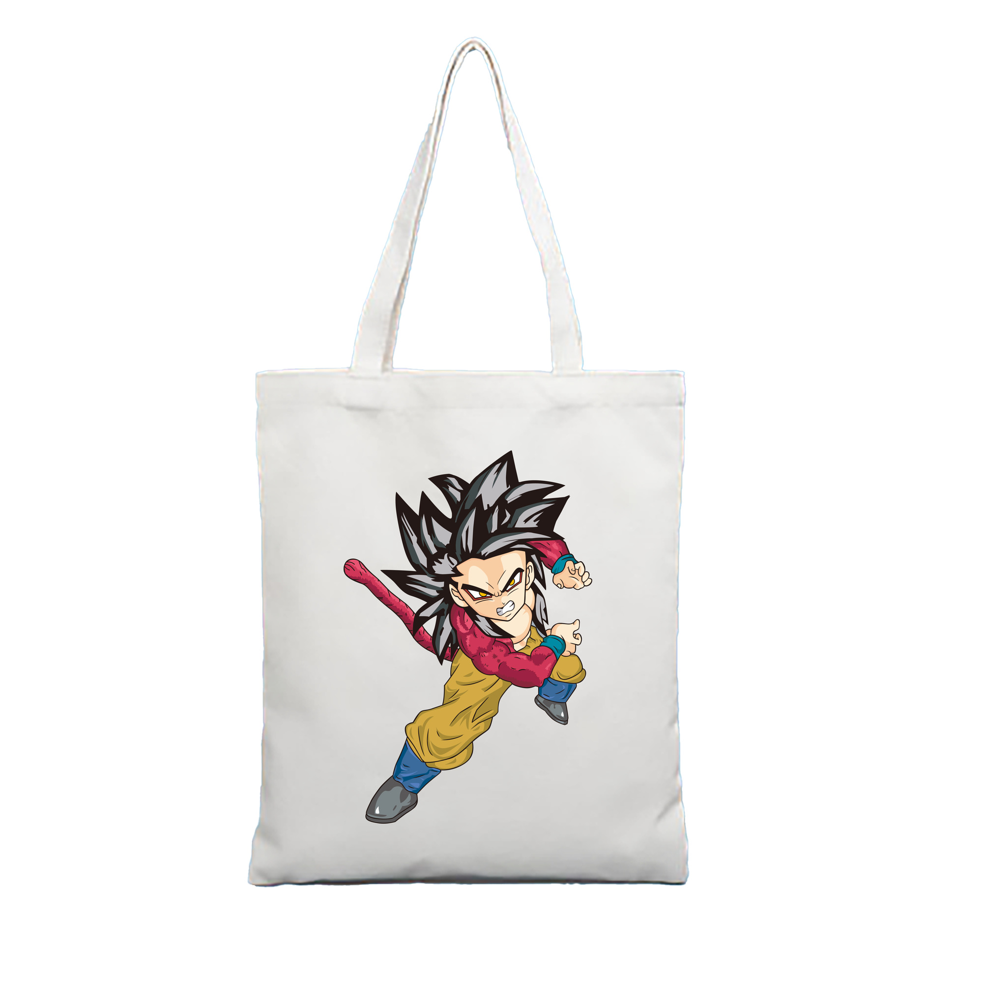 （画像用） ドラゴンボール 孫悟空（そん ごくう）Son Goku カカロット DRAGON BALL Kakarotto 縦型キャンバス生地手提げバッグ　トートバッグ